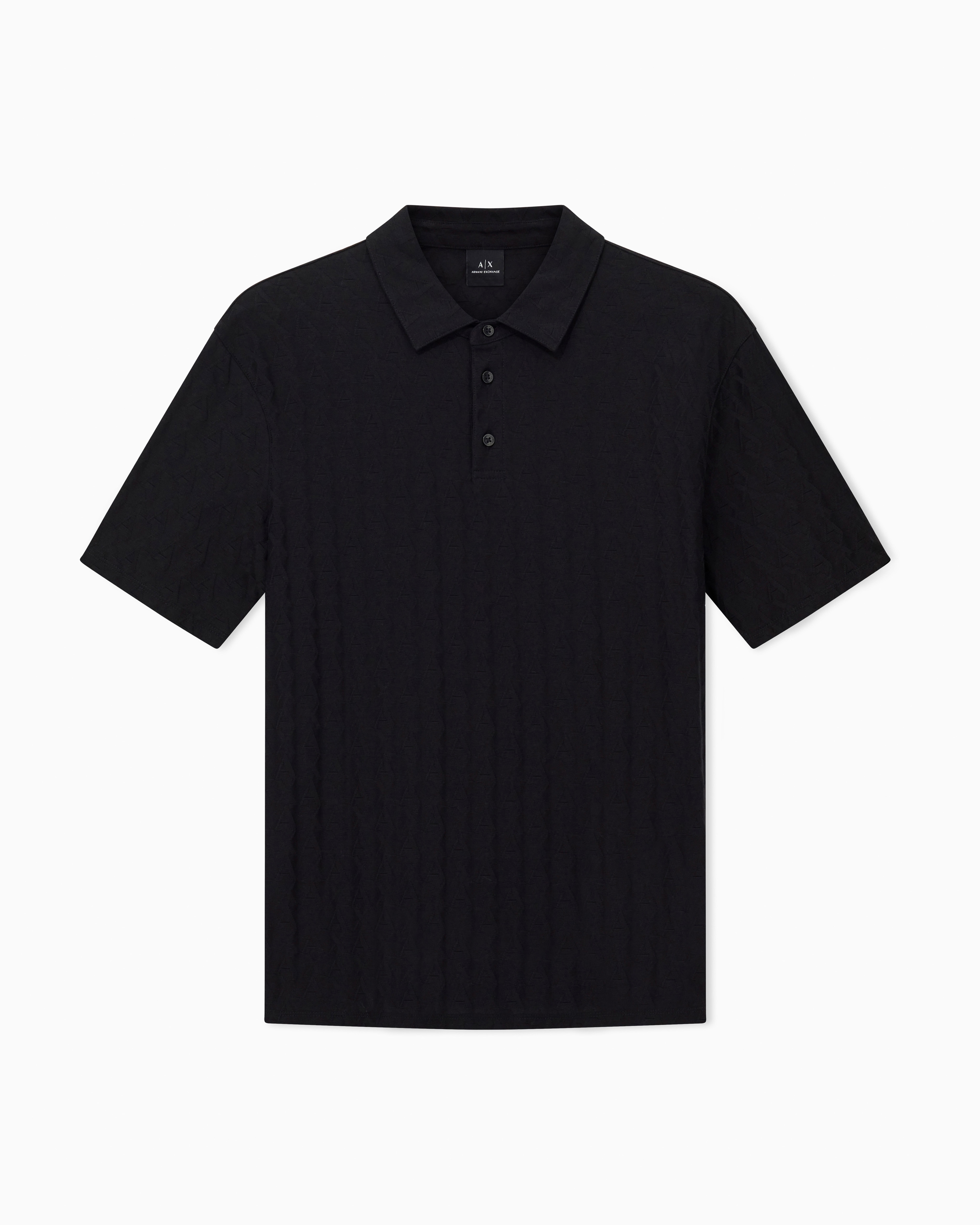Textured polo shirt in mercerized cotton jersey Essential | Armani