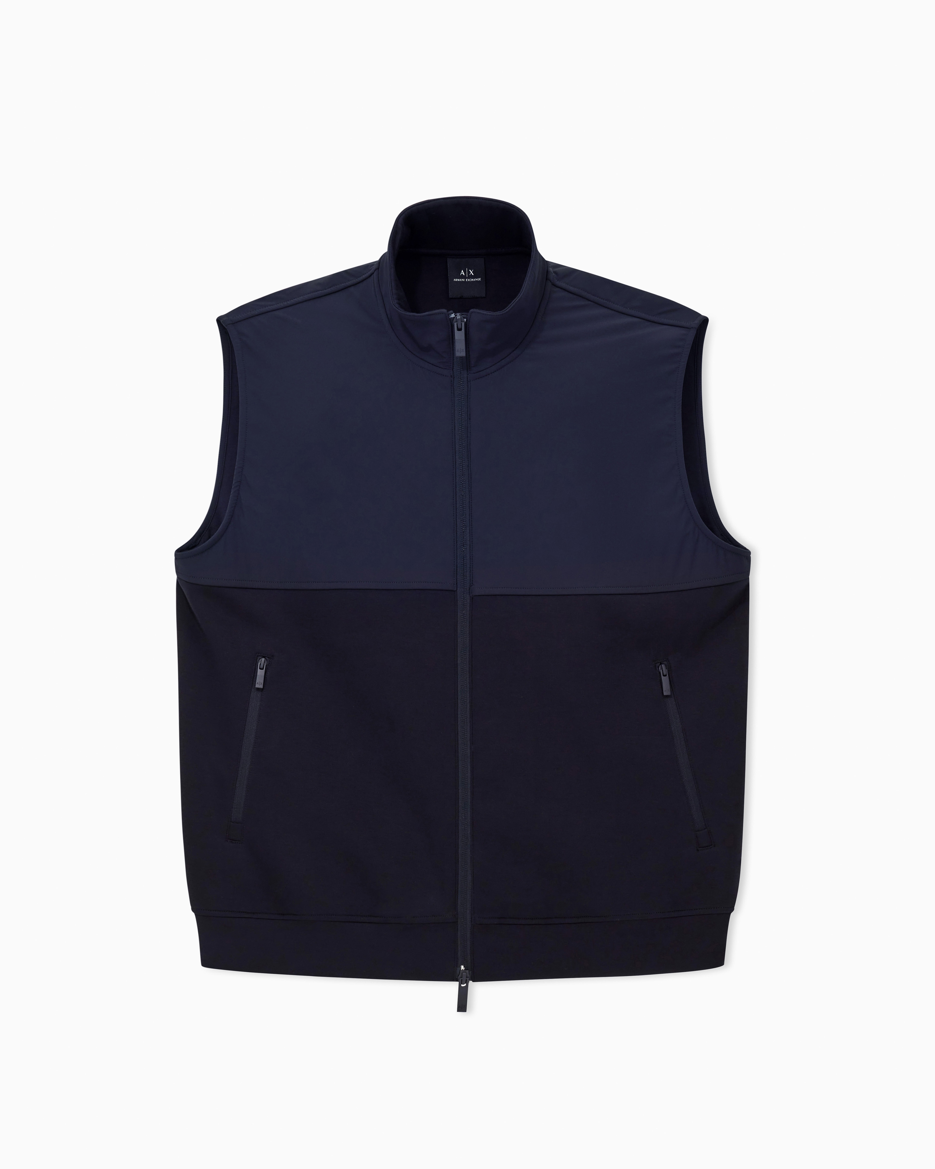 Color block full zip vest man | Armani Exchange US
