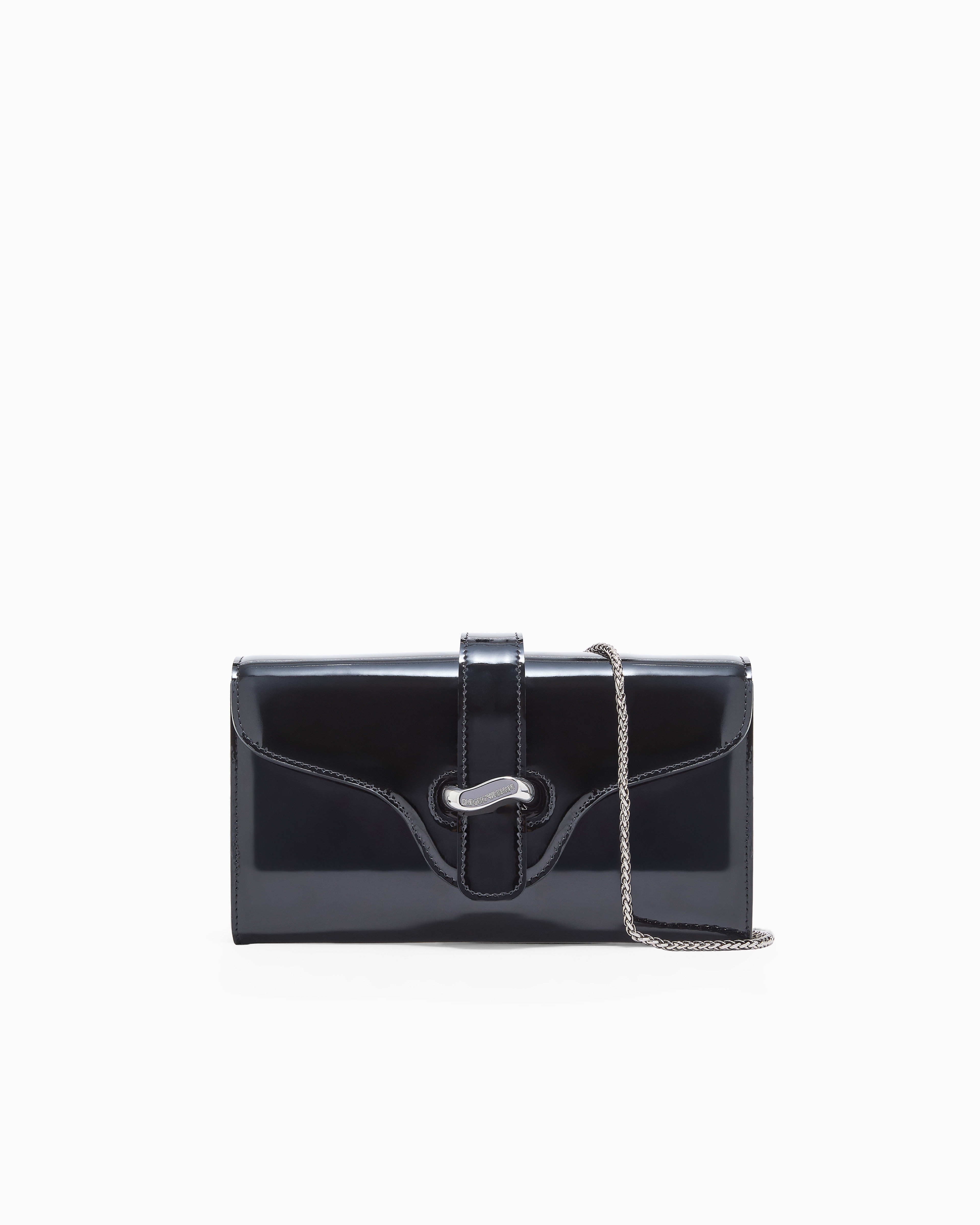 Patent leather mini shoulder bag | Emporio Armani