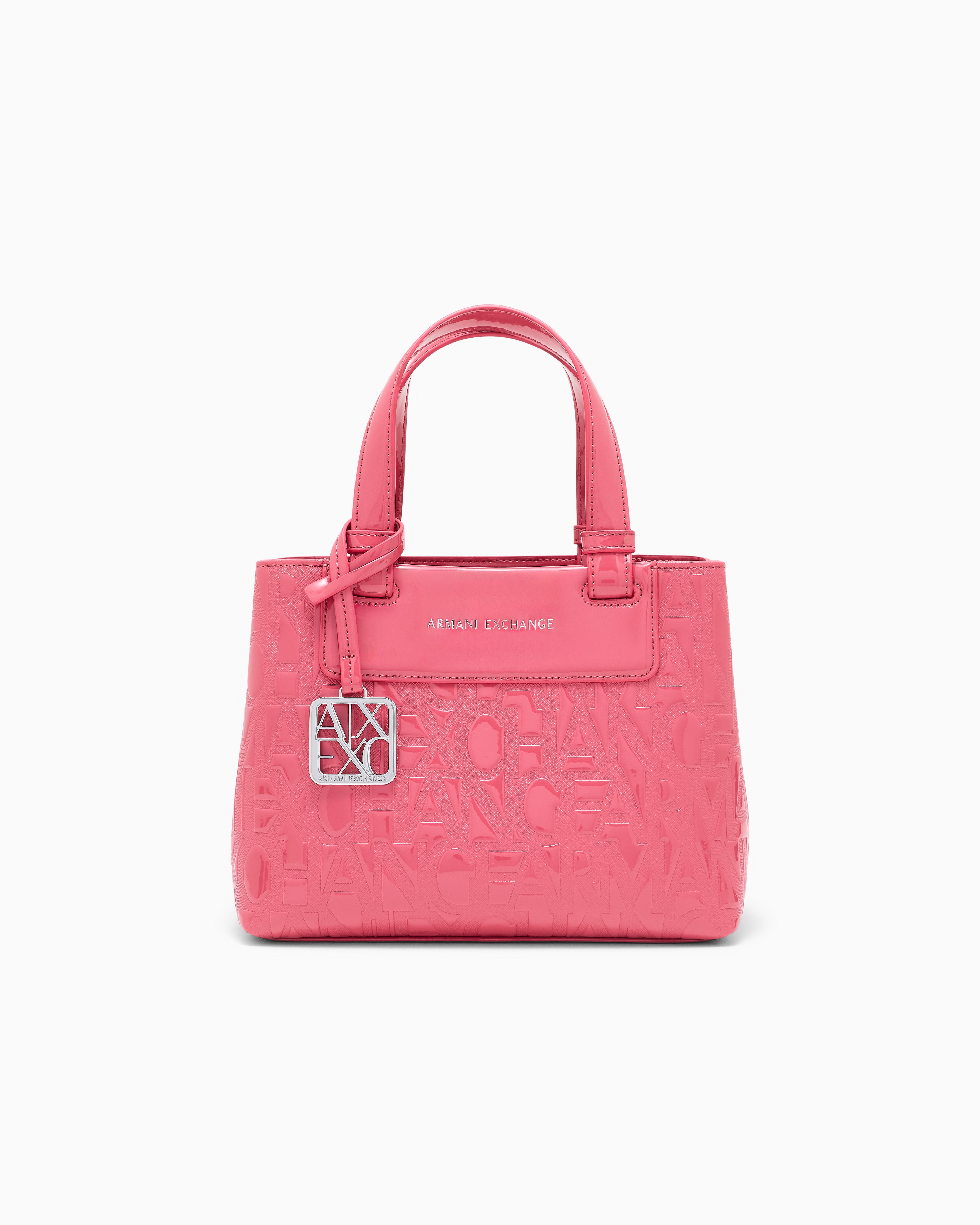 オールオーバーエンボスロゴ ミニハンドバッグ グロウ | Armani