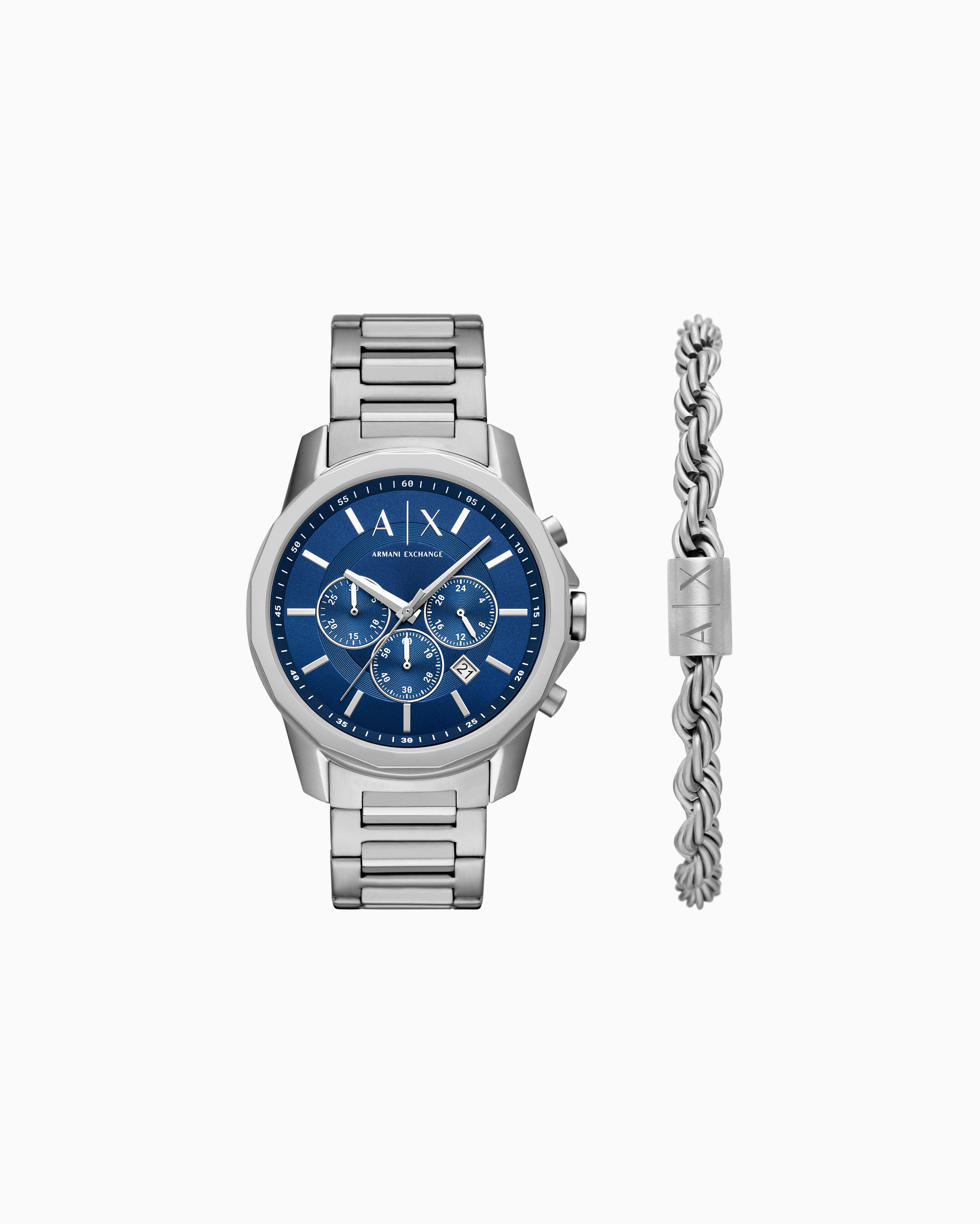 ギフトセット クロノグラフウォッチ ステンレススチール | Armani Exchange