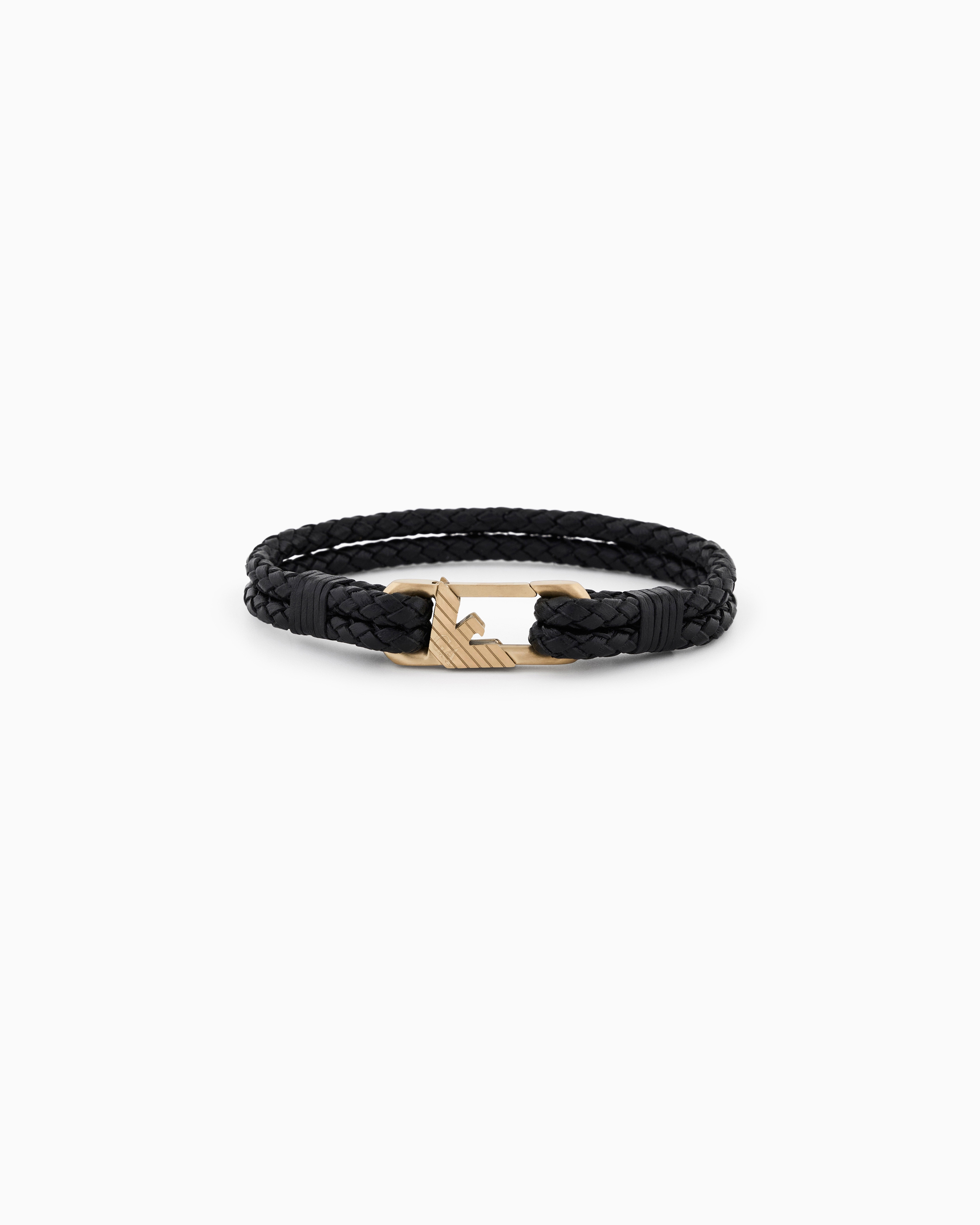 IDブレスレット ブラックレザー | Emporio Armani JP