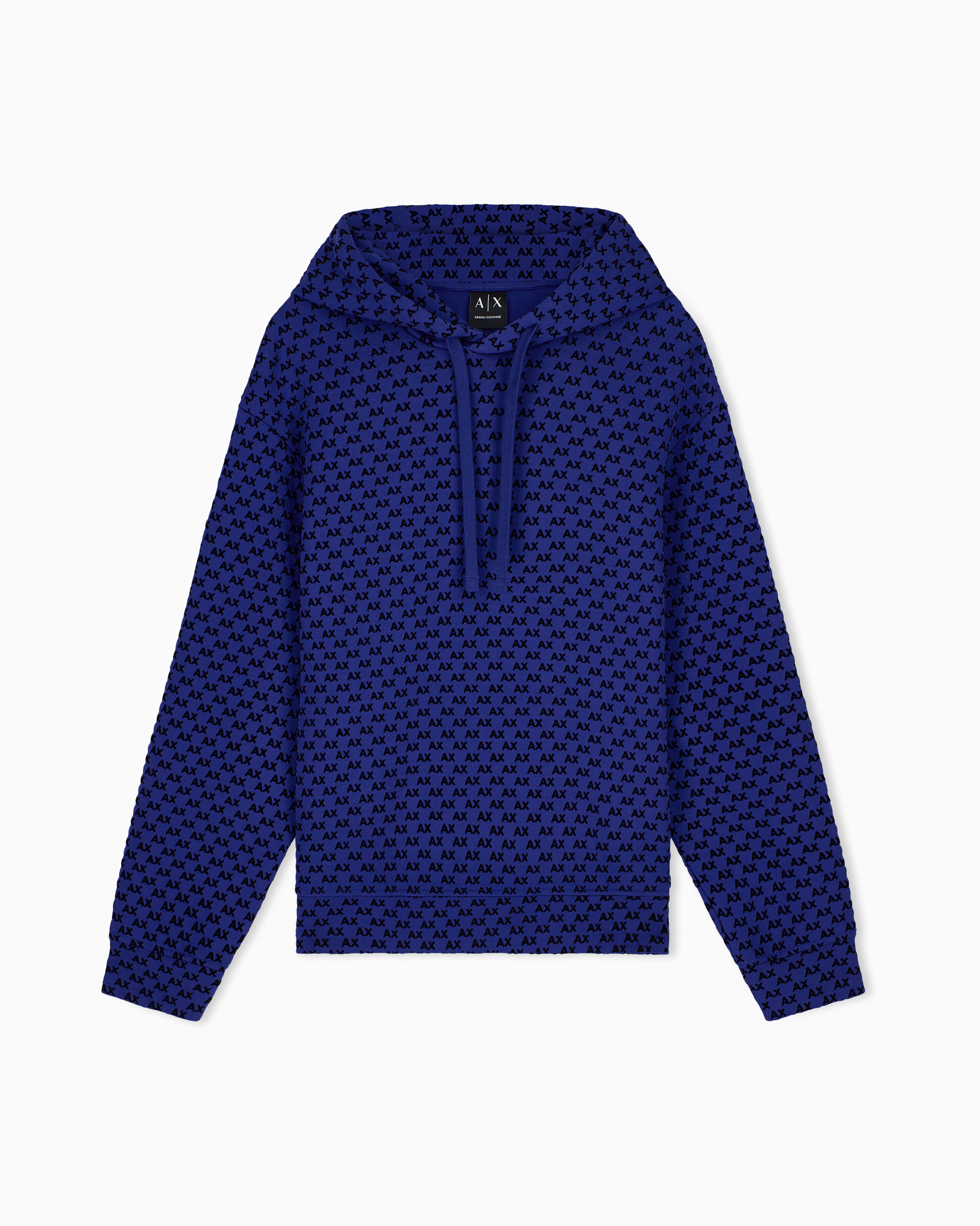 Sweatshirt with regular fit in bonded stretch cotton | Armani
