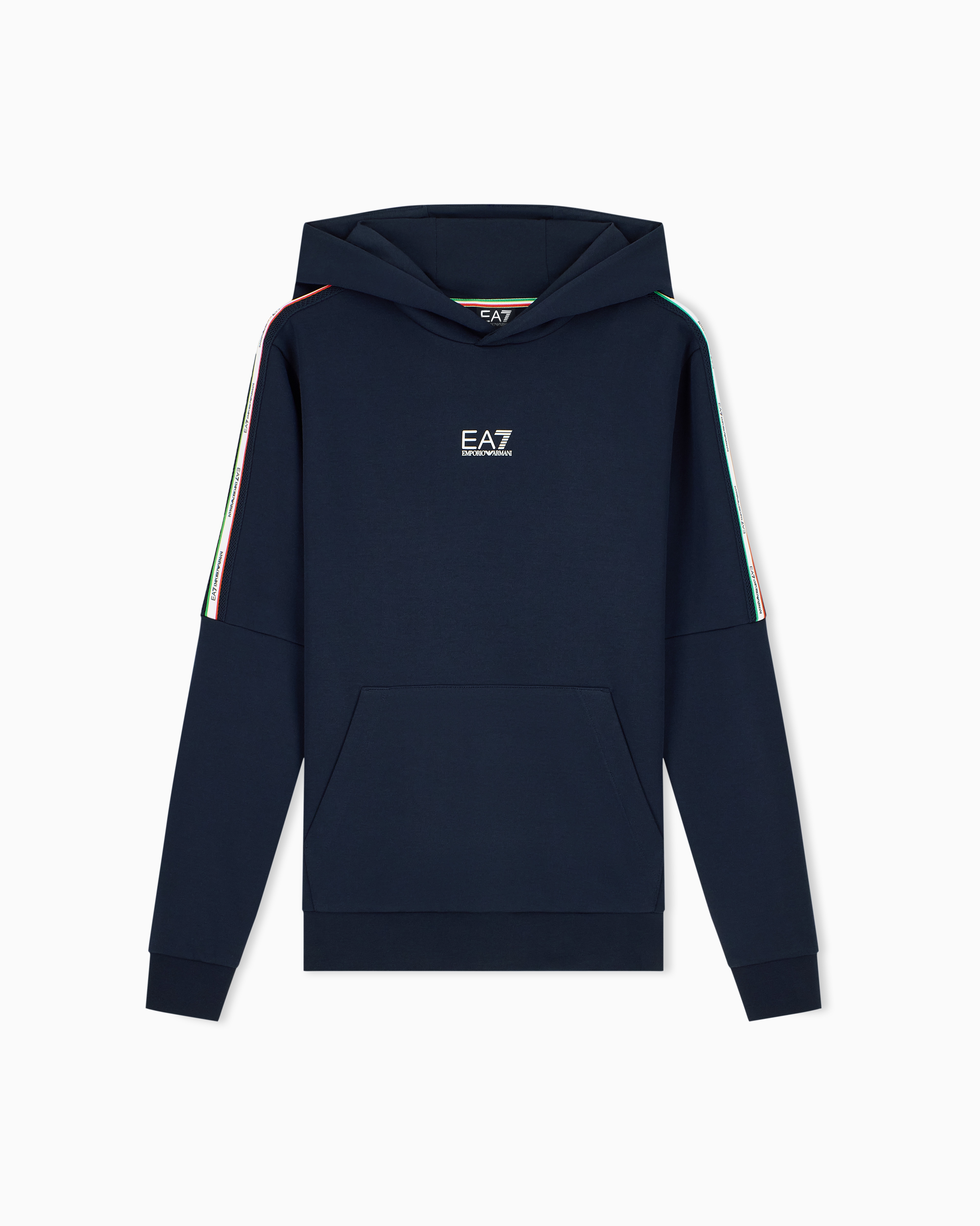 Italian Spirit cotton-blend hooded sweatshirt | EA7 US