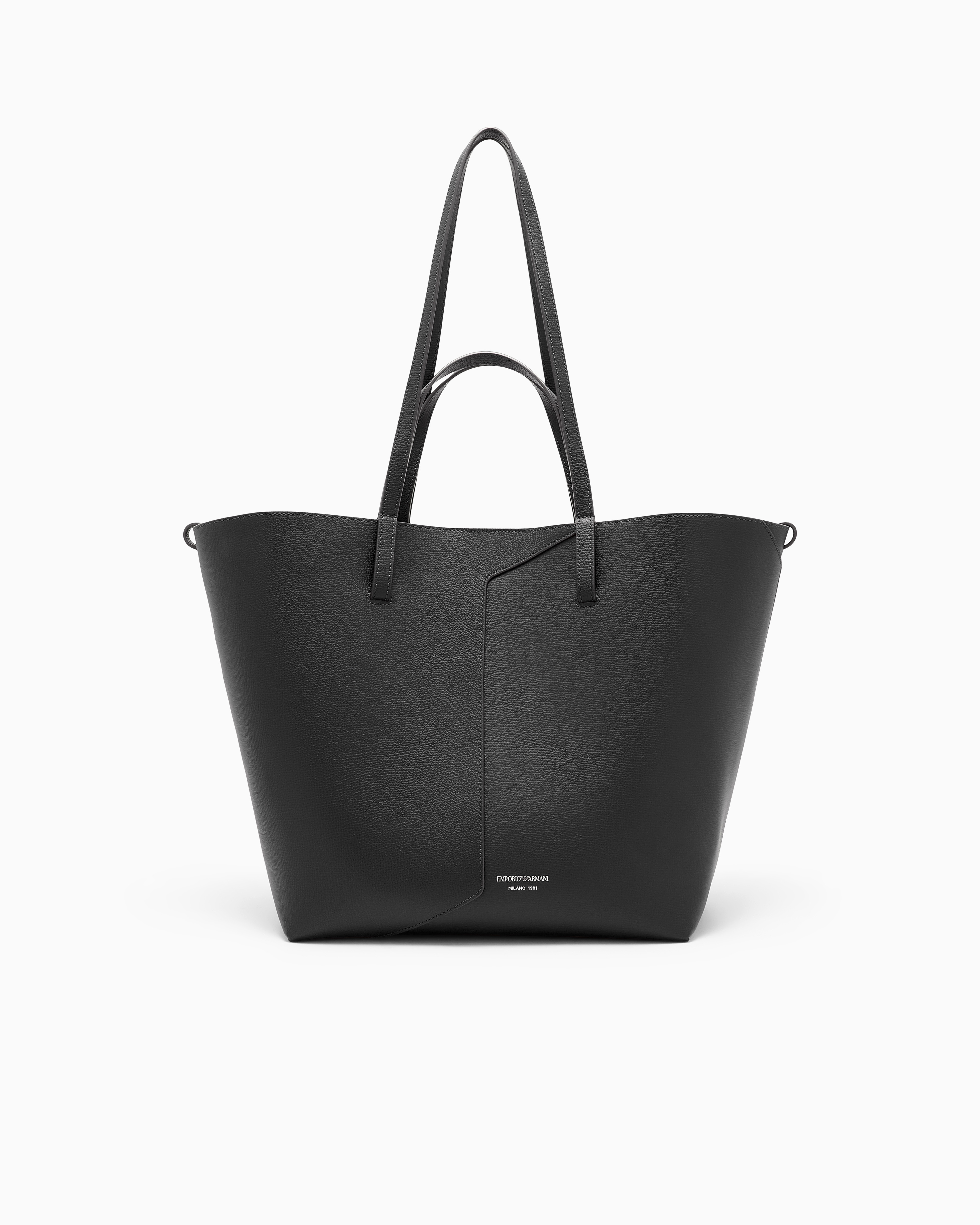 Emporio Armani 1981 leather shopper bag | Emporio Armani US