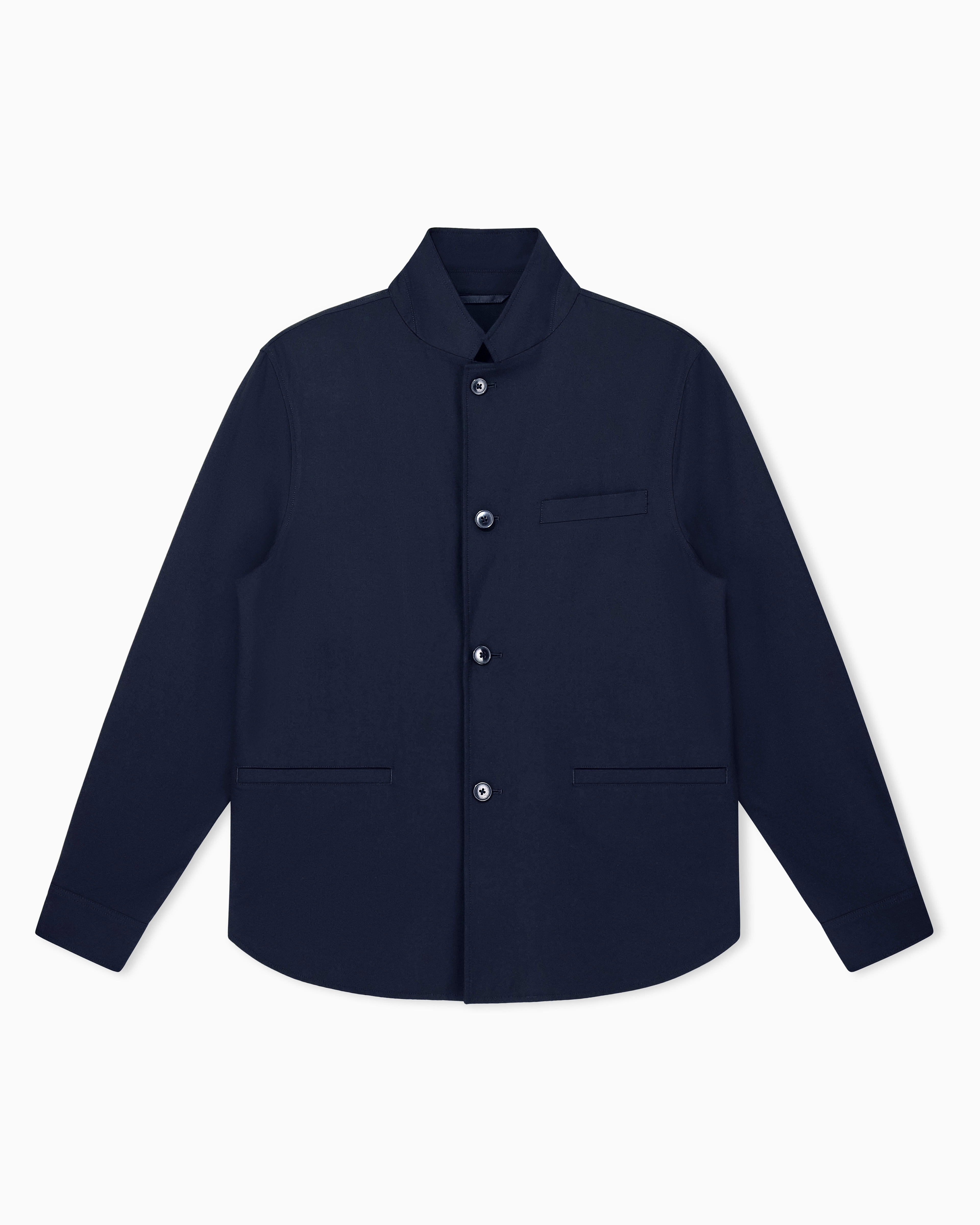 regular fit blazer stretch viscose blend | Armani Exchange US