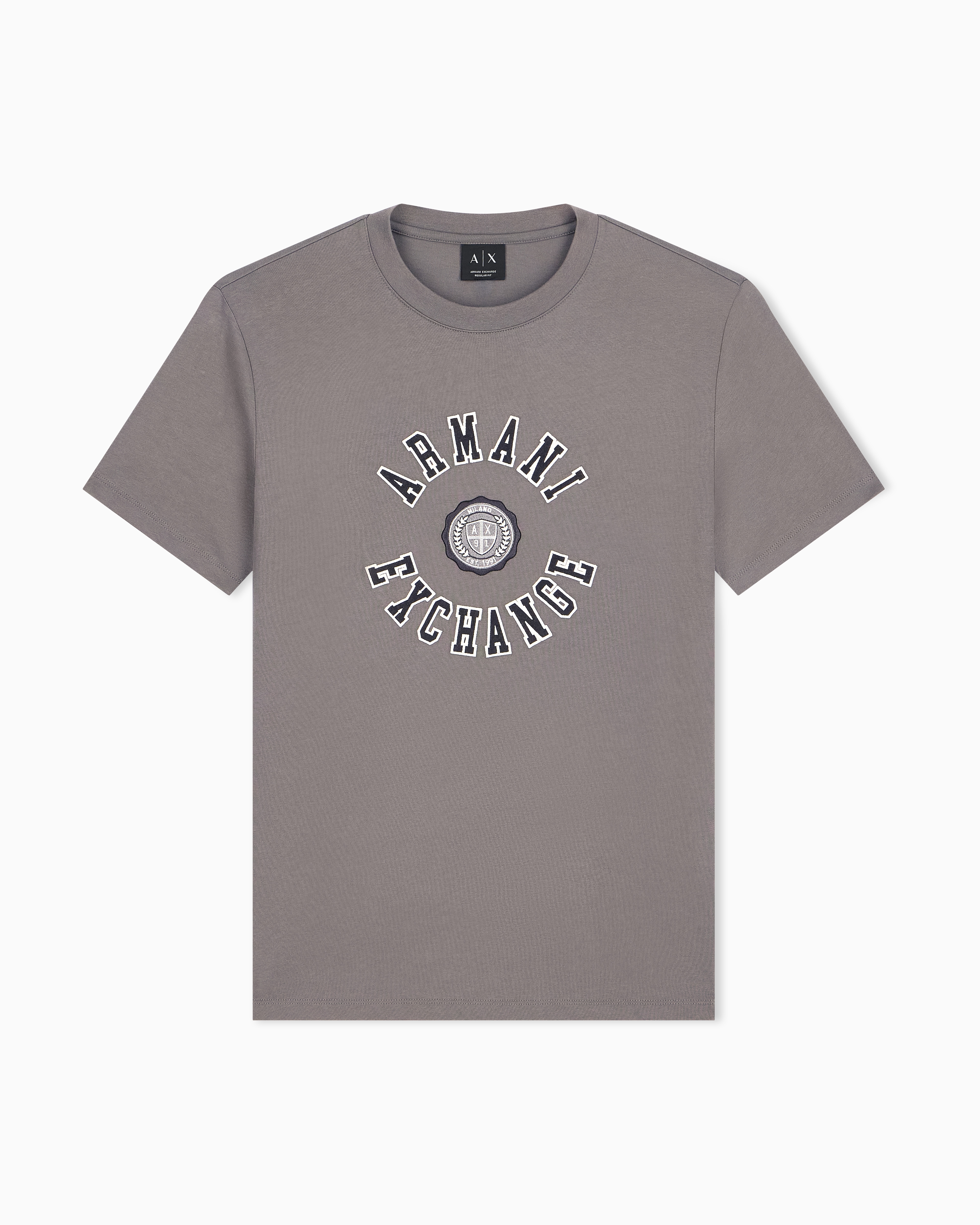 regular t-shirt in cotton jersey | Armani Exchange US