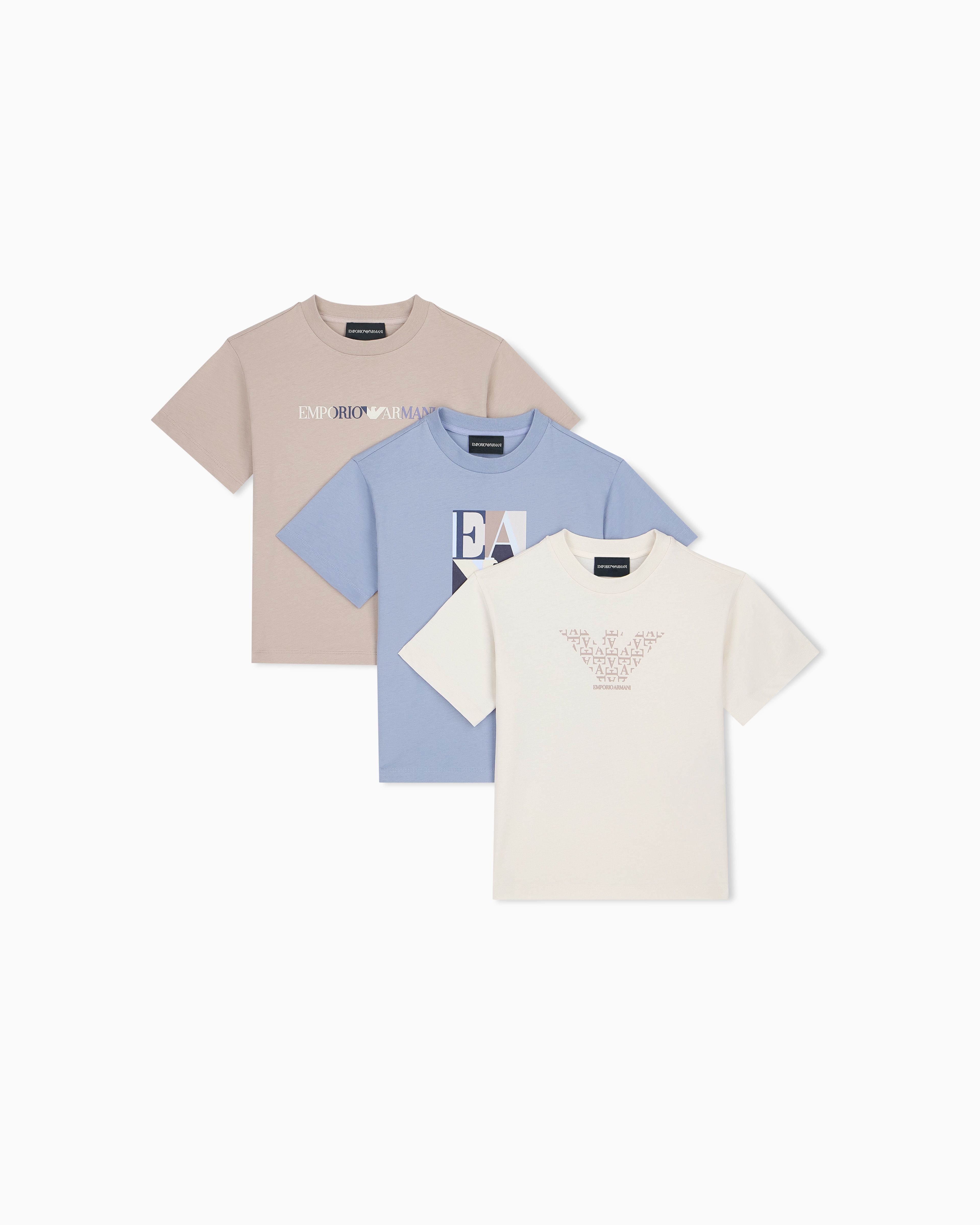 レギュラーフィット Tシャツ3枚セット コットンジャージー | Emporio