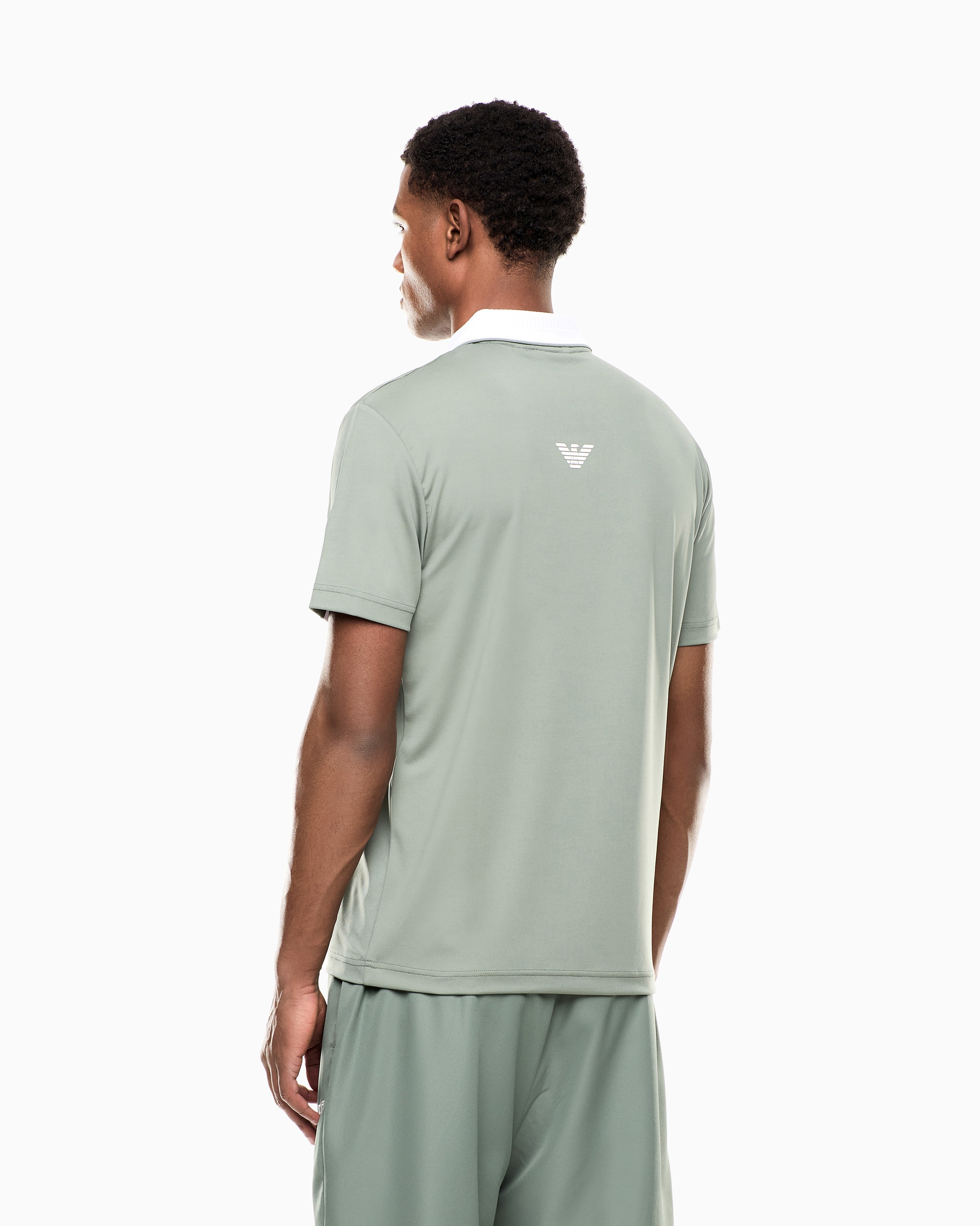 Tennis Pro zip-up polo shirt in VENTUS7 technical fabric — Image 3