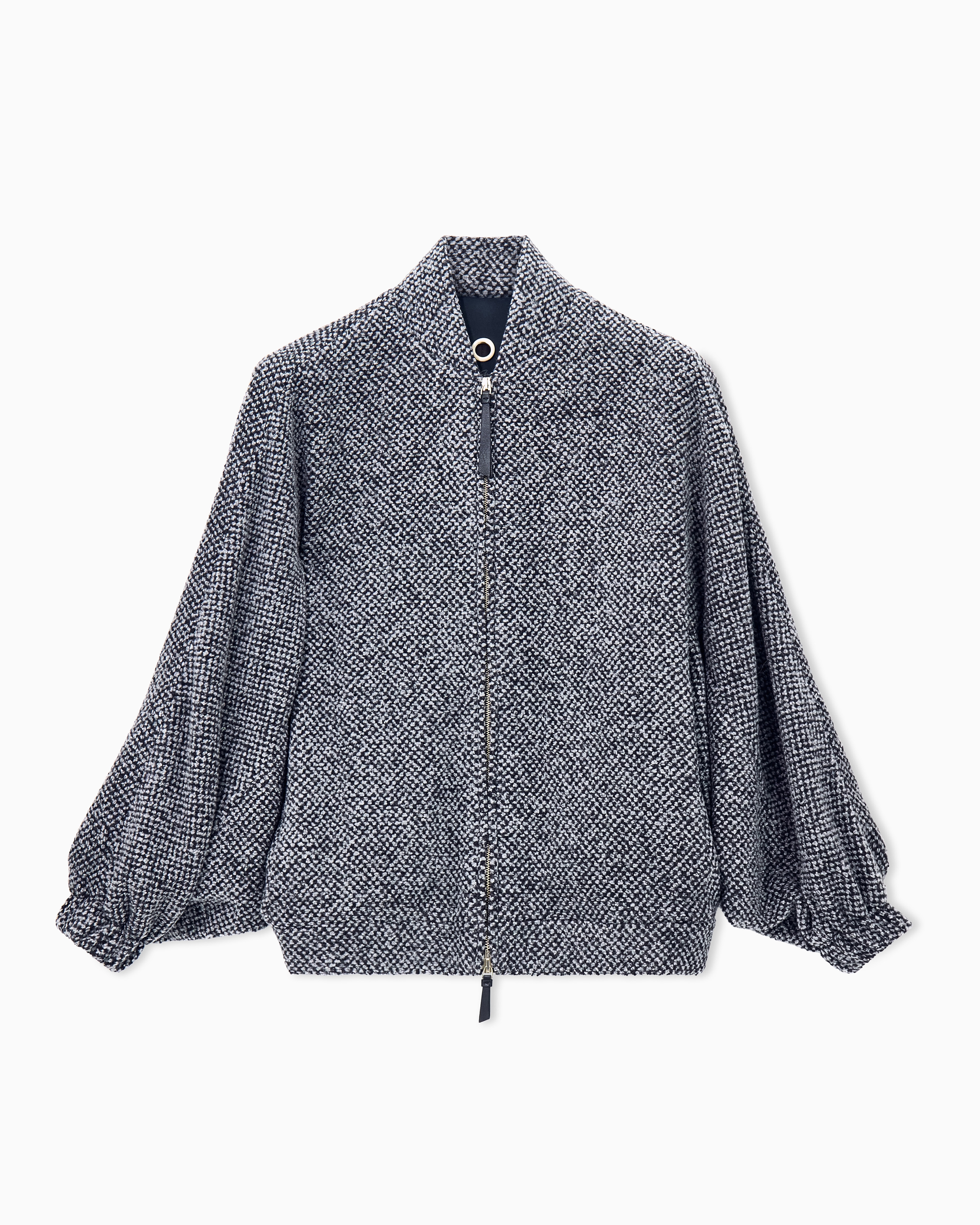 ジャケット・アウター 90s GIORGIO ARMANI Balmacaan Coat Caban coat in bouclé-effect cashmere and silk with zip | Giorgio