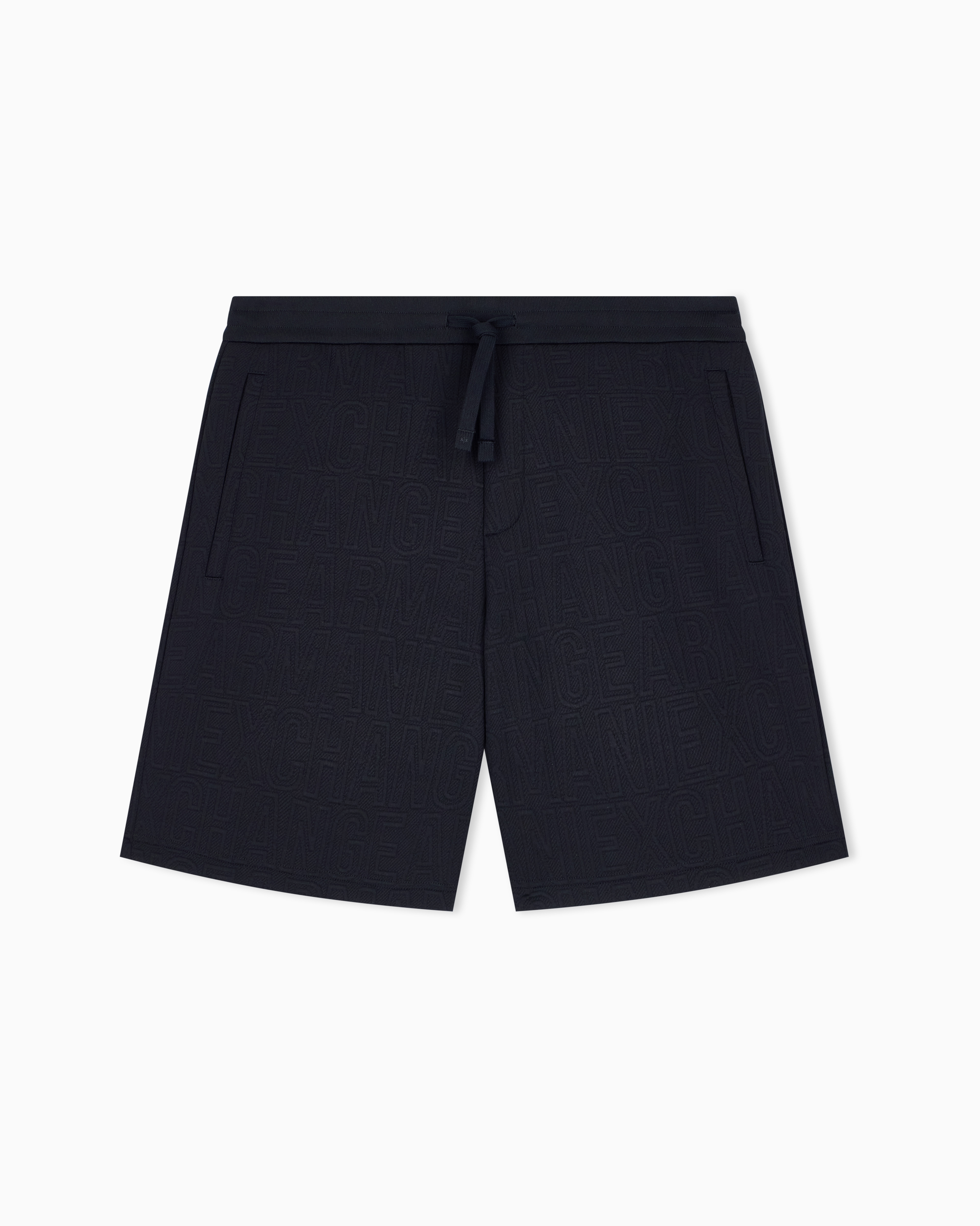 regular fit shorts in stretch jacquard jersey | Armani Exchange US