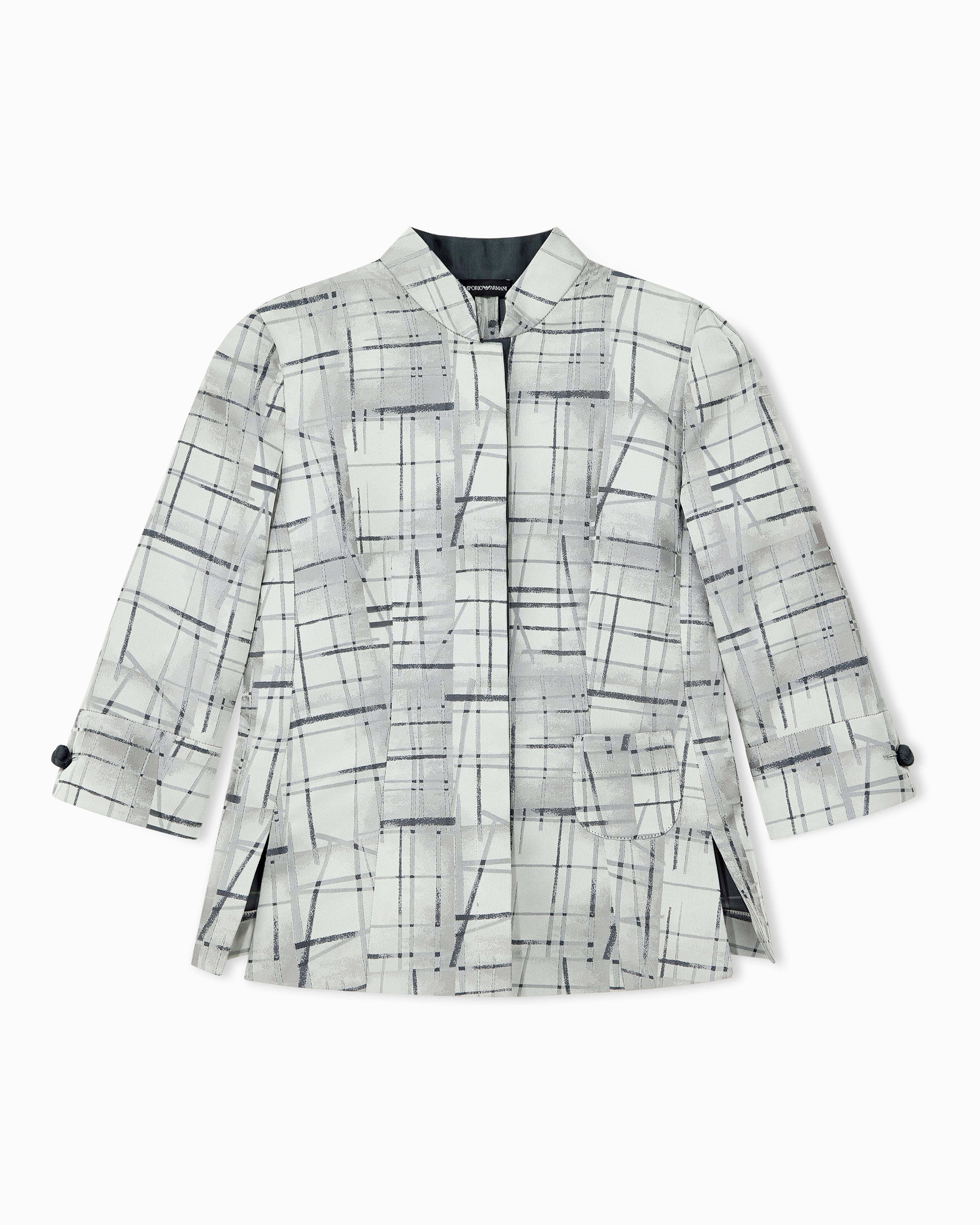 シャツ ジャカードファブリック イレギュラーチェック | Emporio Armani JP