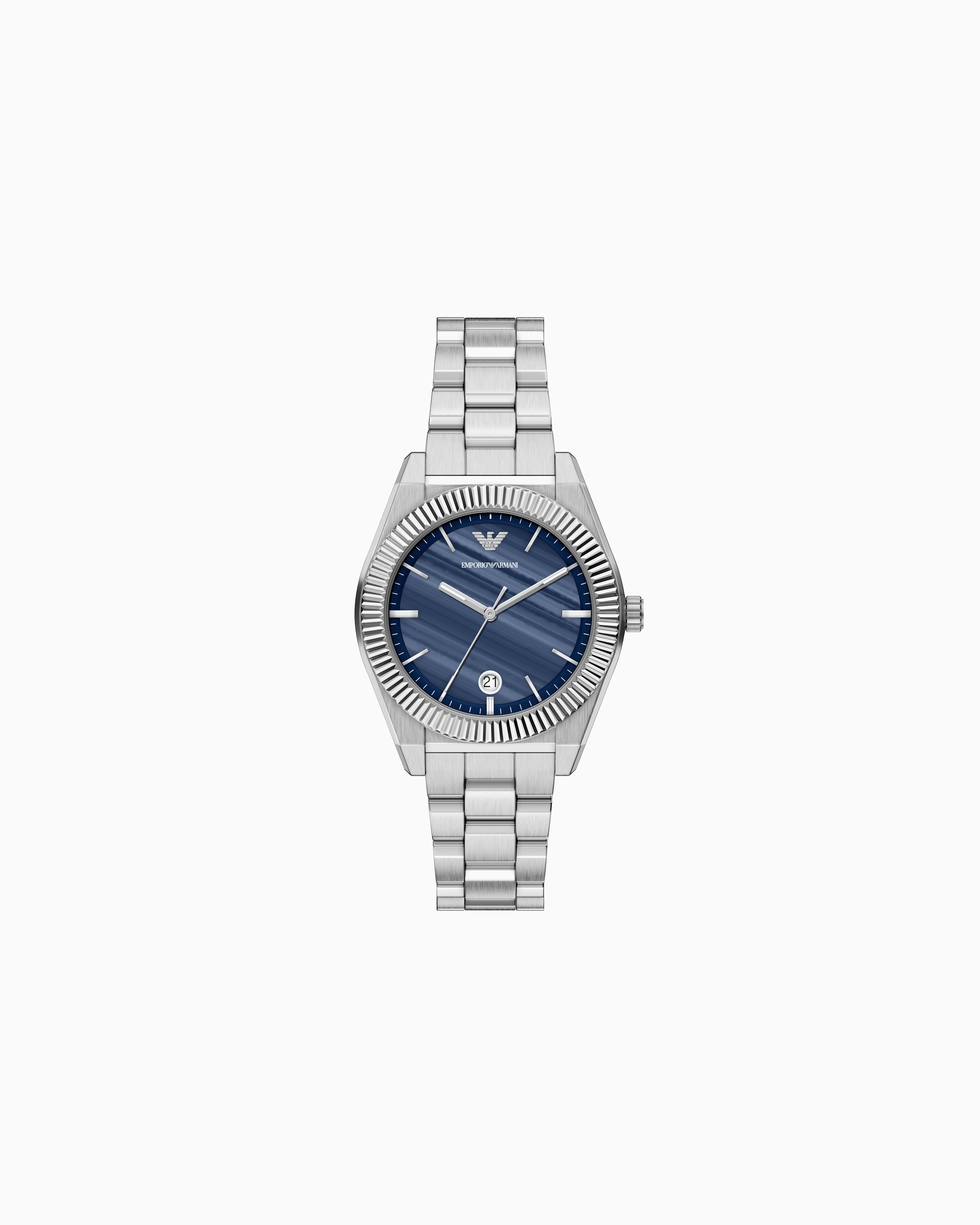 3針デイトウォッチ ステンレススチール | Emporio Armani JP