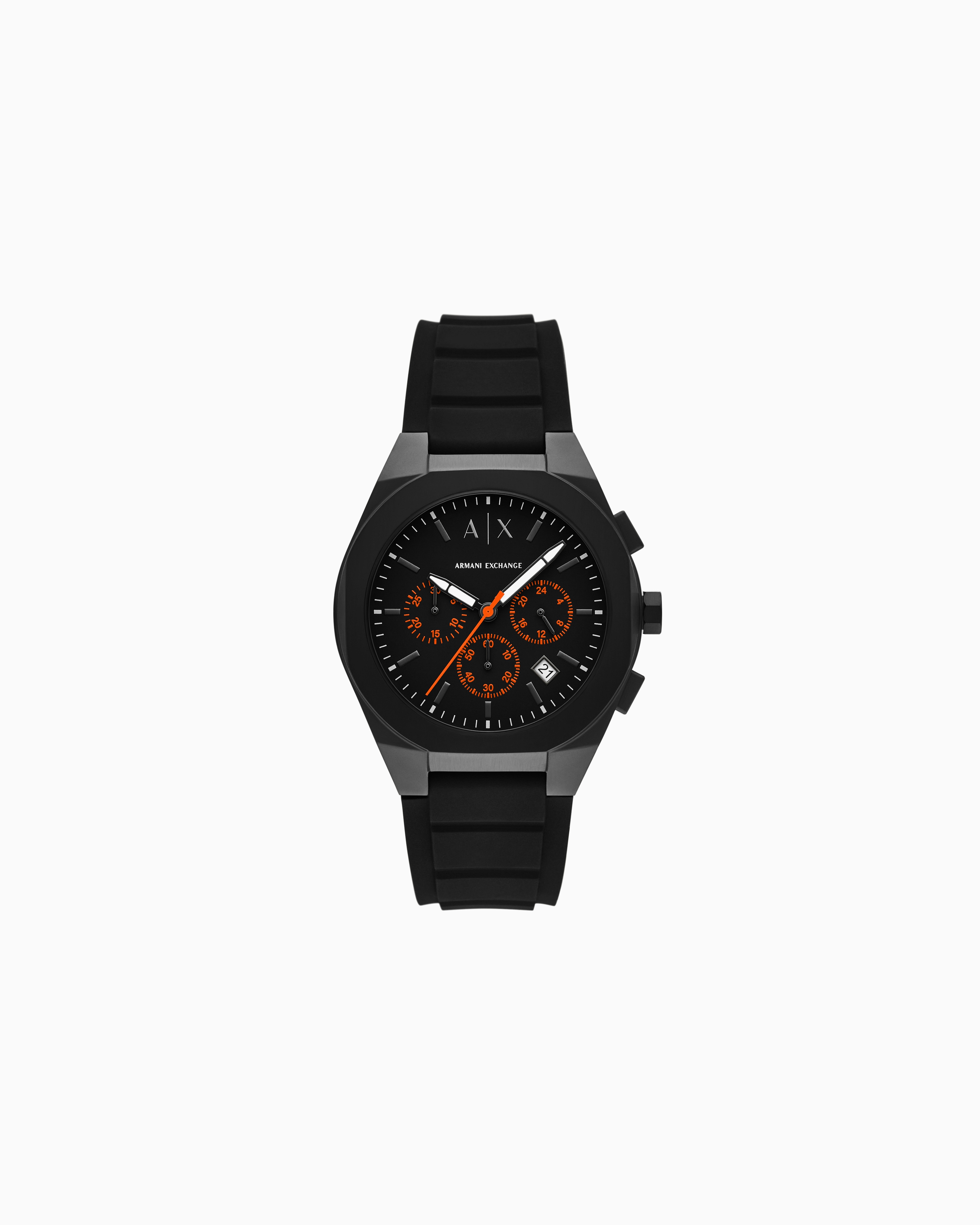 Sync クロノグラフウォッチ ブラックシリコン | Armani Exchange JP