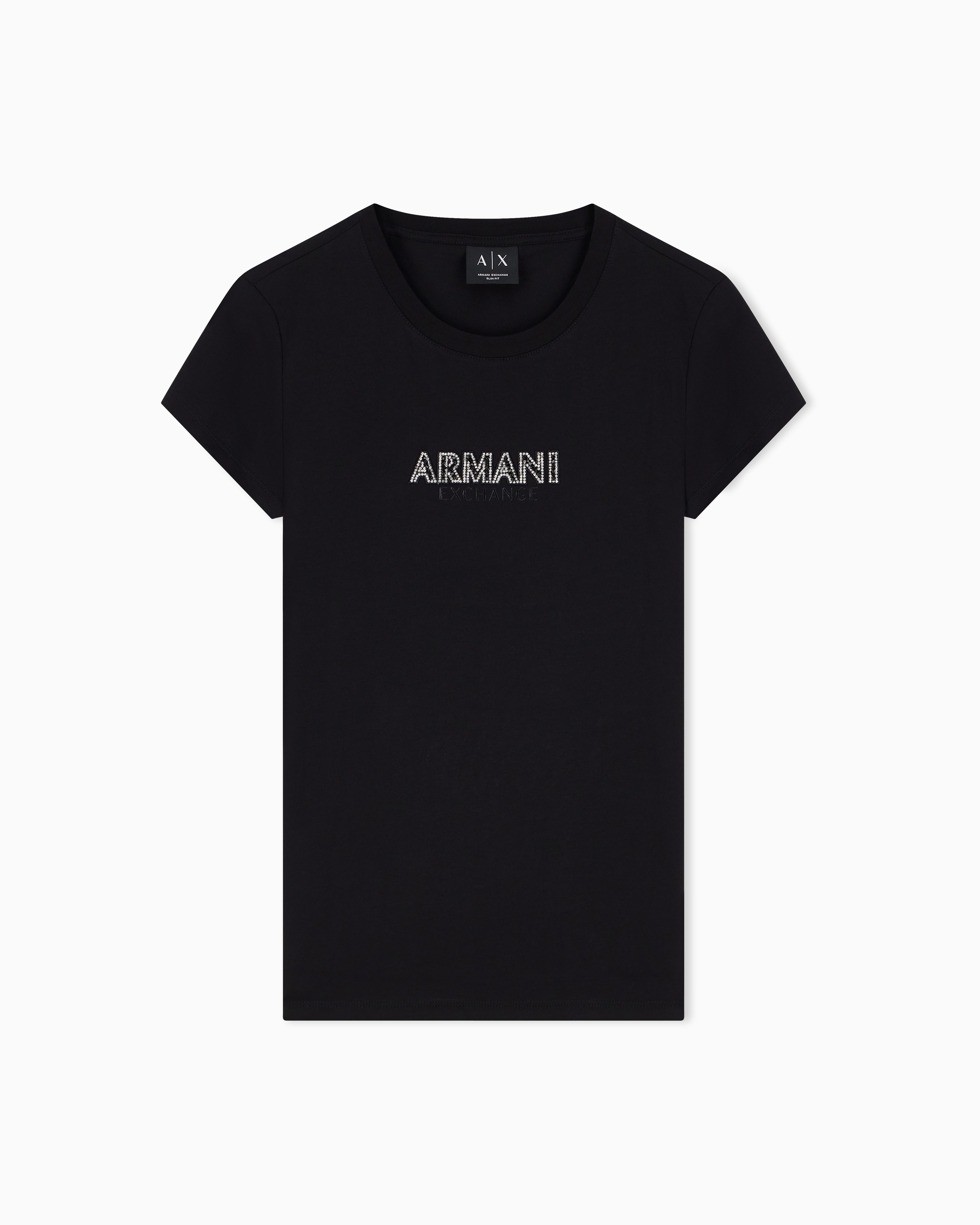 slim fit t-shirt in cotton jersey | Armani Exchange US