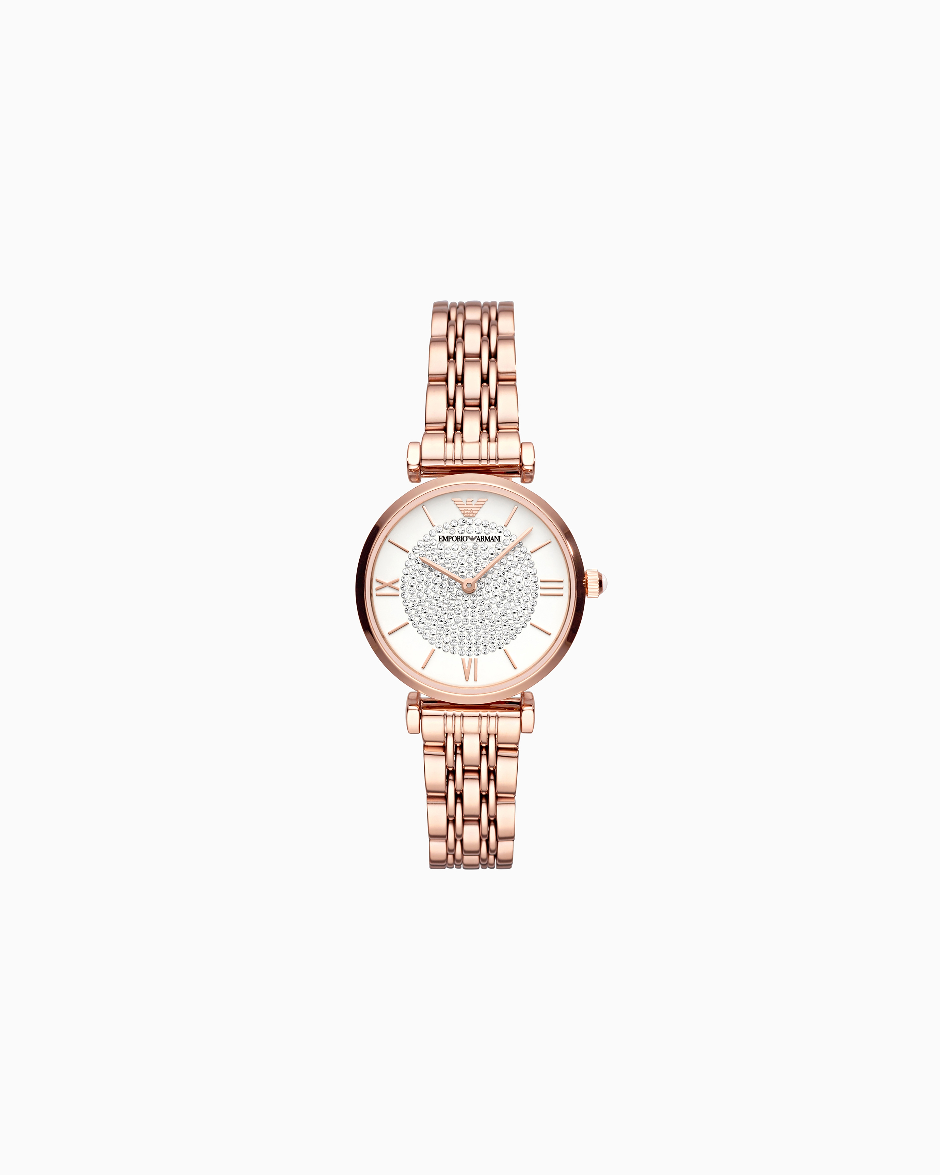 Women's Two-Hand Rose Gold-Tone Stainless Steel Watch | Emporio Armani