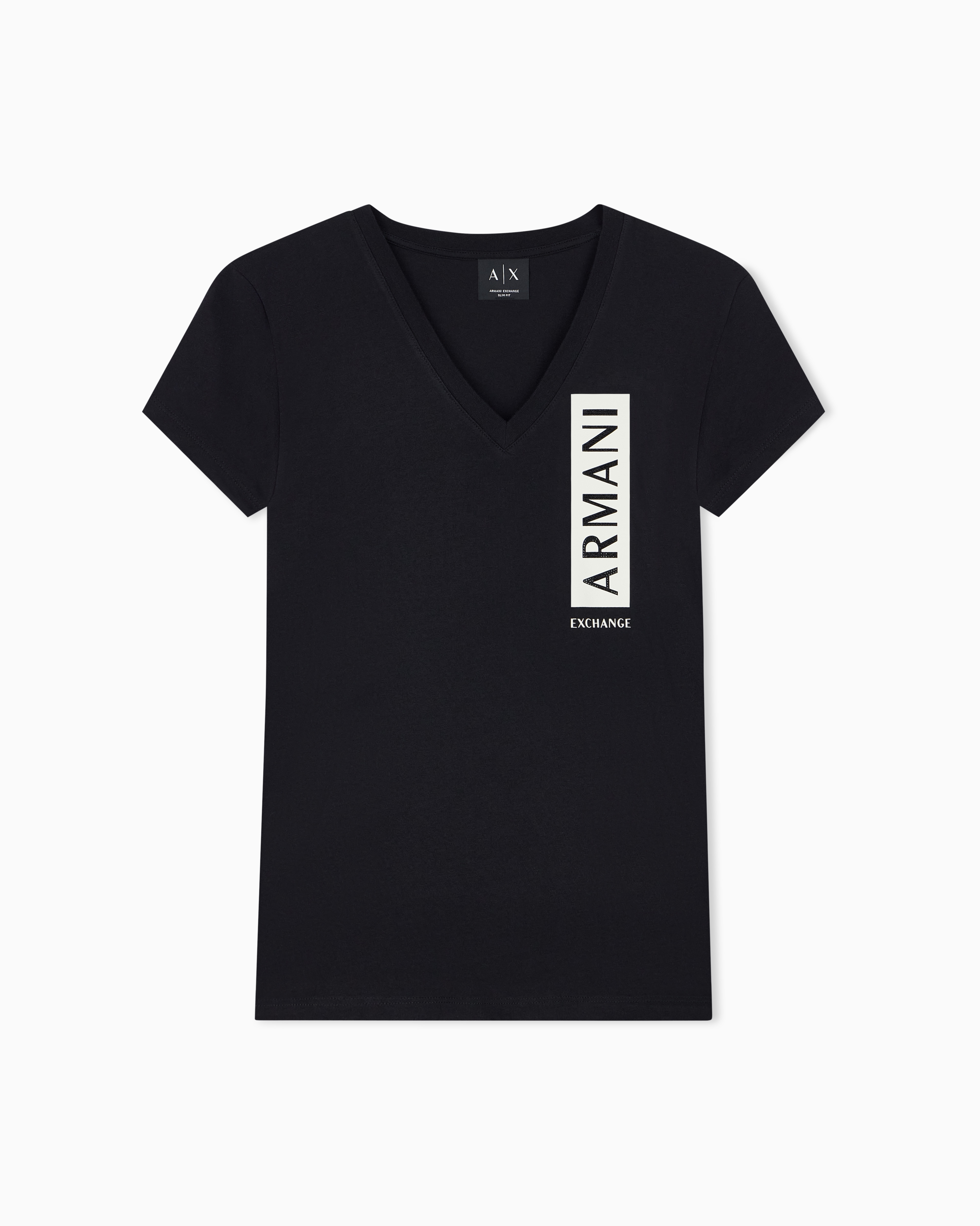 ボックスロゴ 半袖VネックTシャツ | Armani Exchange JP