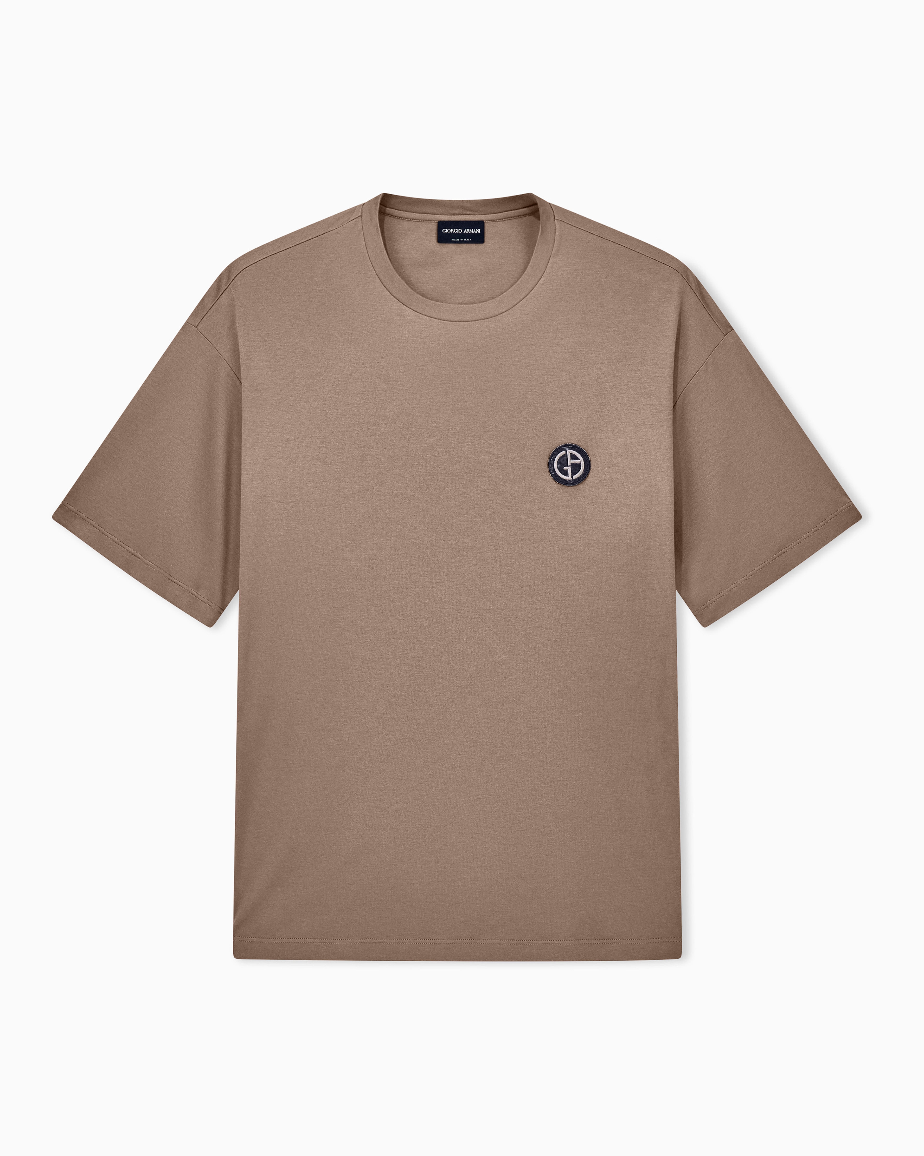 レギュラーフィット クルーネックTシャツ コットンモダール | Giorgio