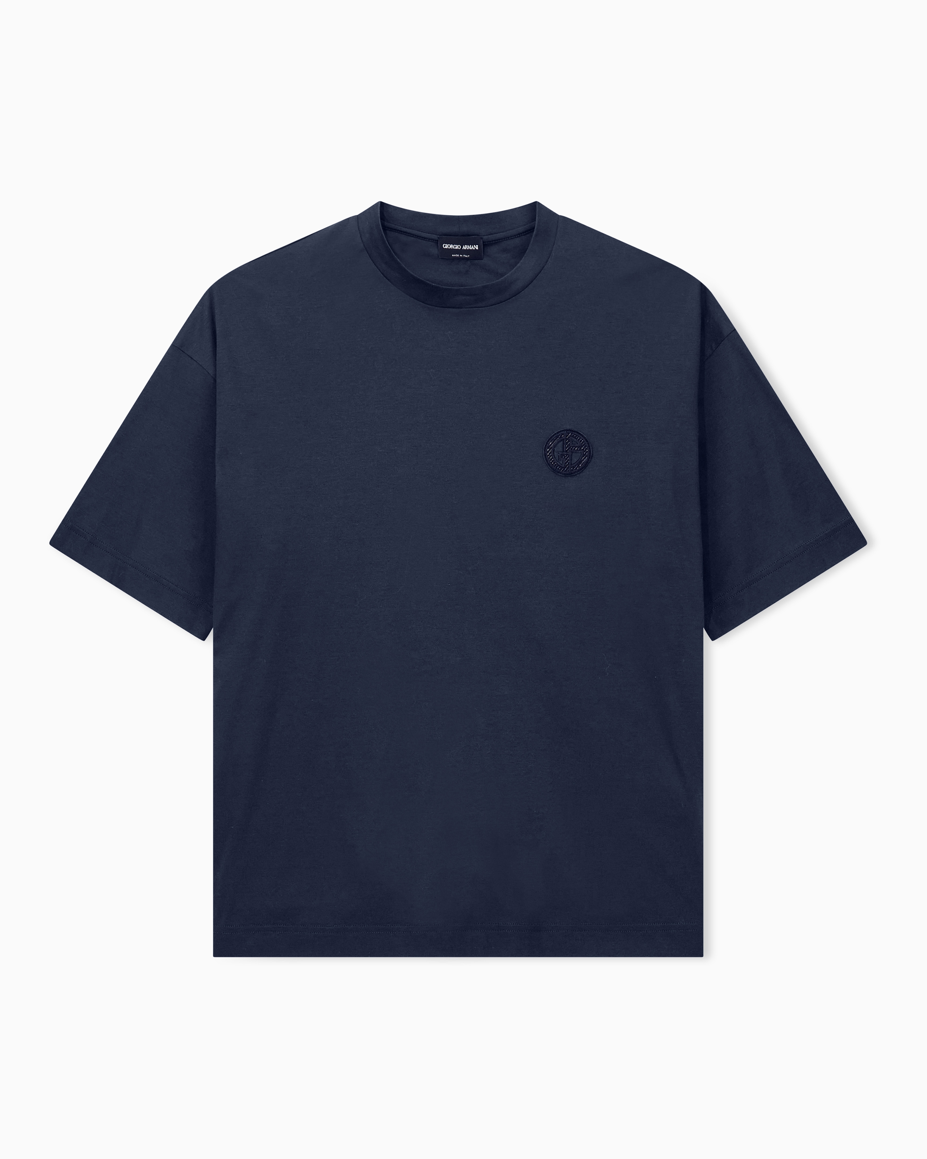 Oversized fit T-shirt in light mercerized cotton interlock