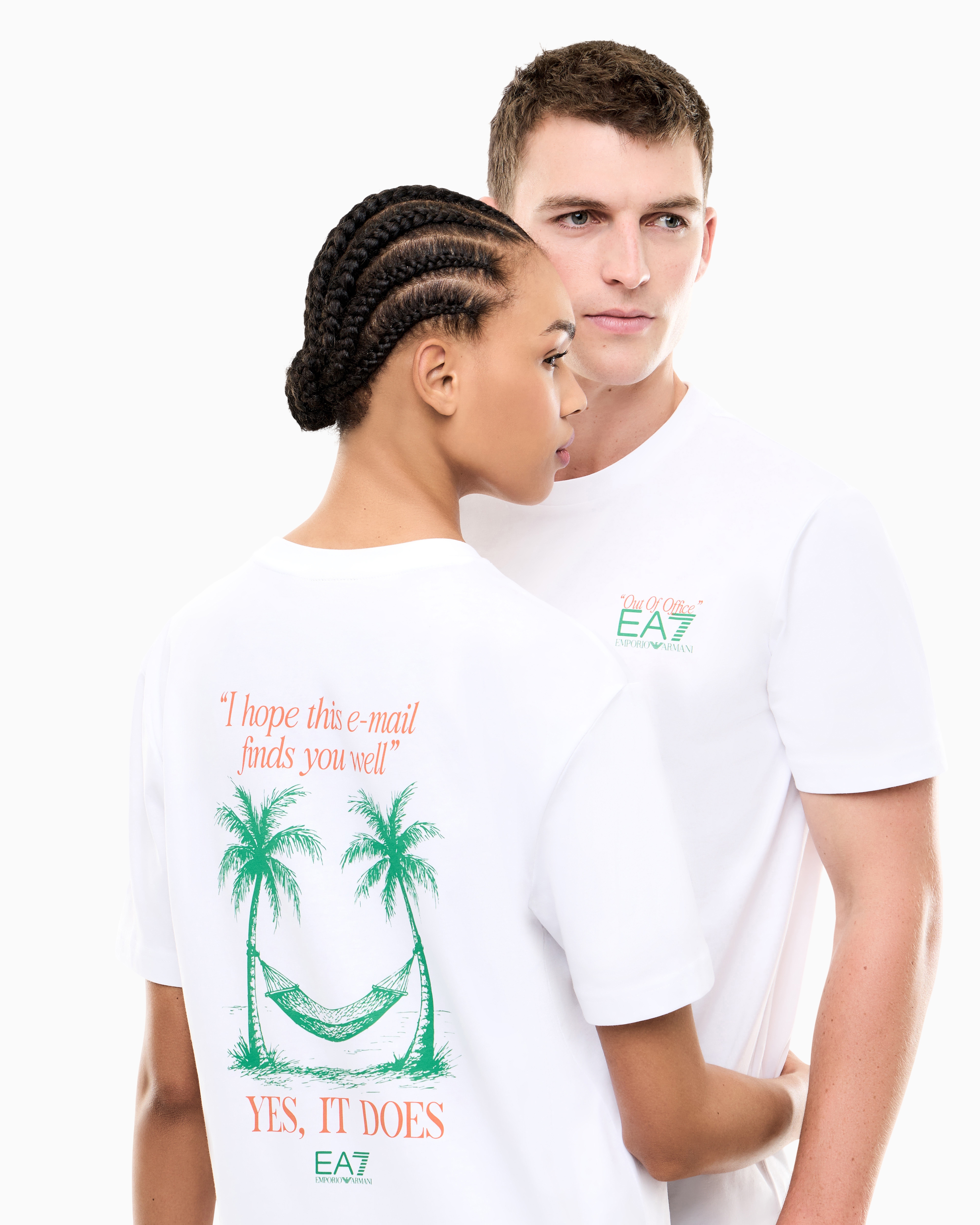 Men's athletic T-shirts and polo shirts | EA7 ROW