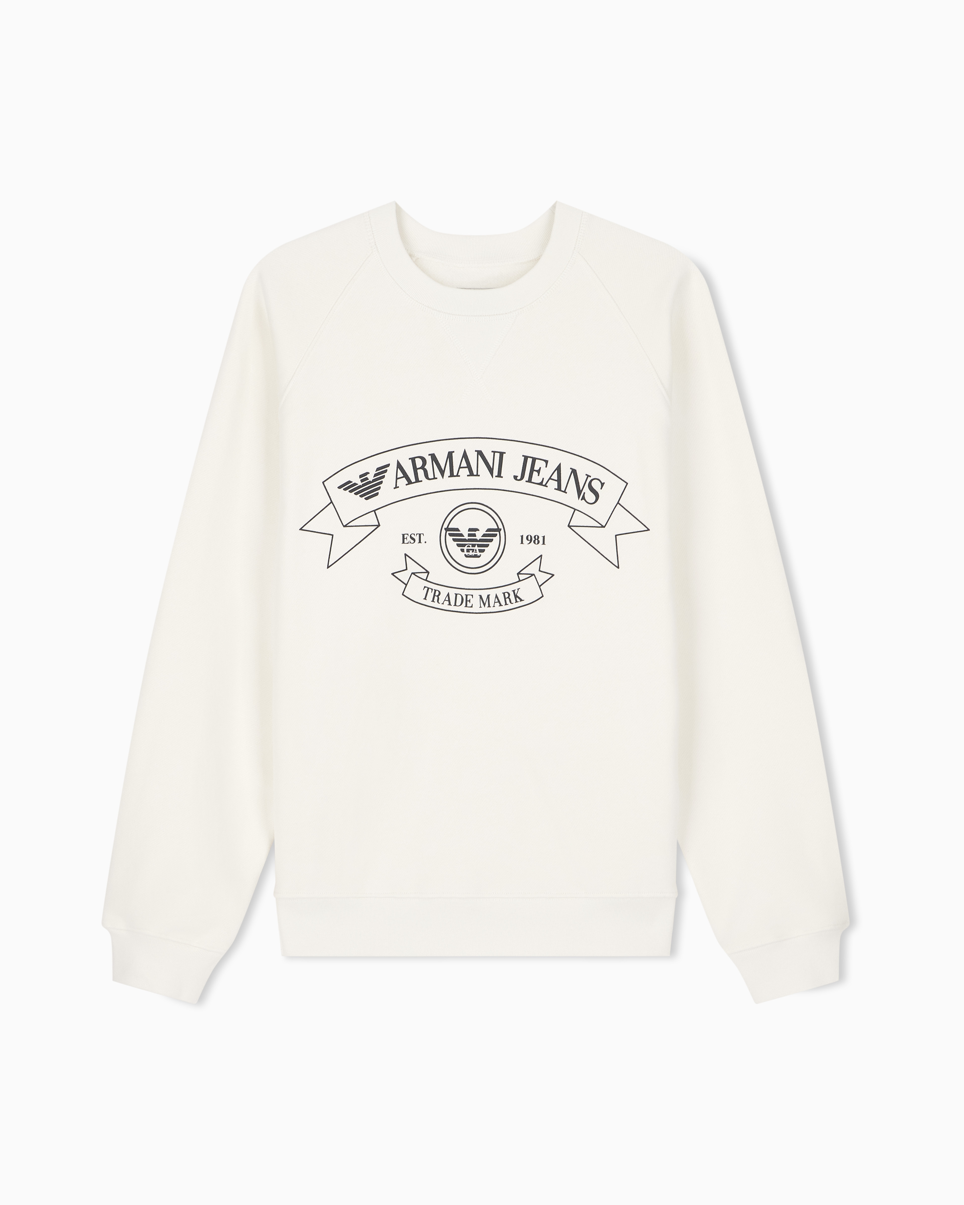 レギュラーフィット ロゴプリント スウェットシャツ | Emporio Armani JP