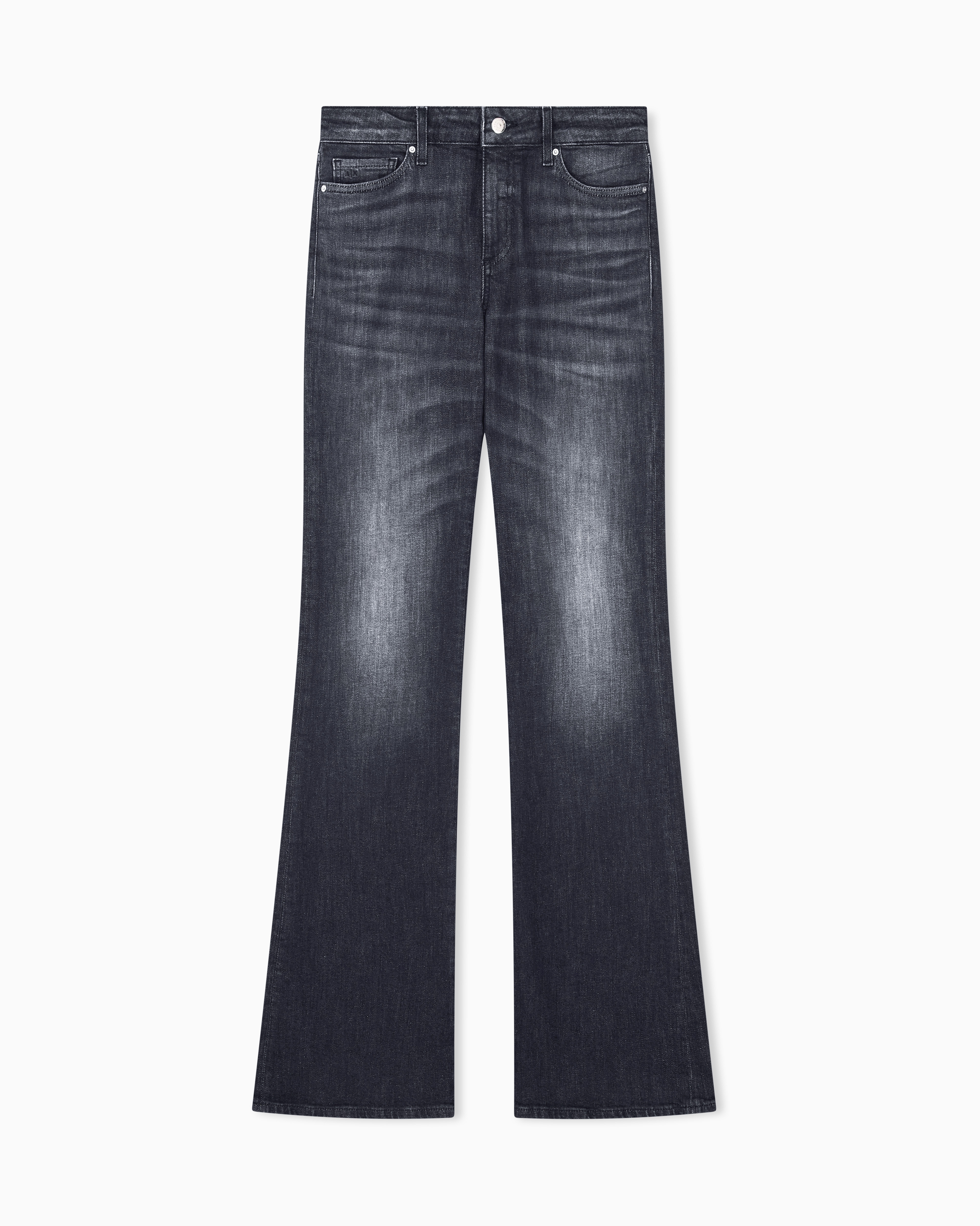 パンツ archive EMPORIO ARMANI flared denim swag Flared ultra stretch denim jeans for women | Armani Exchange TW