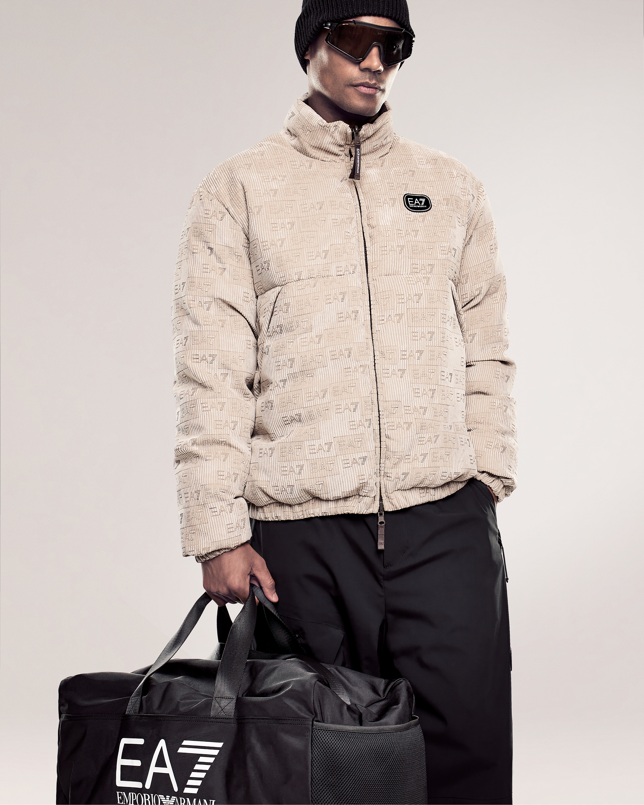 Armani Olimpia Milano padded jacket in windproof technical fabric