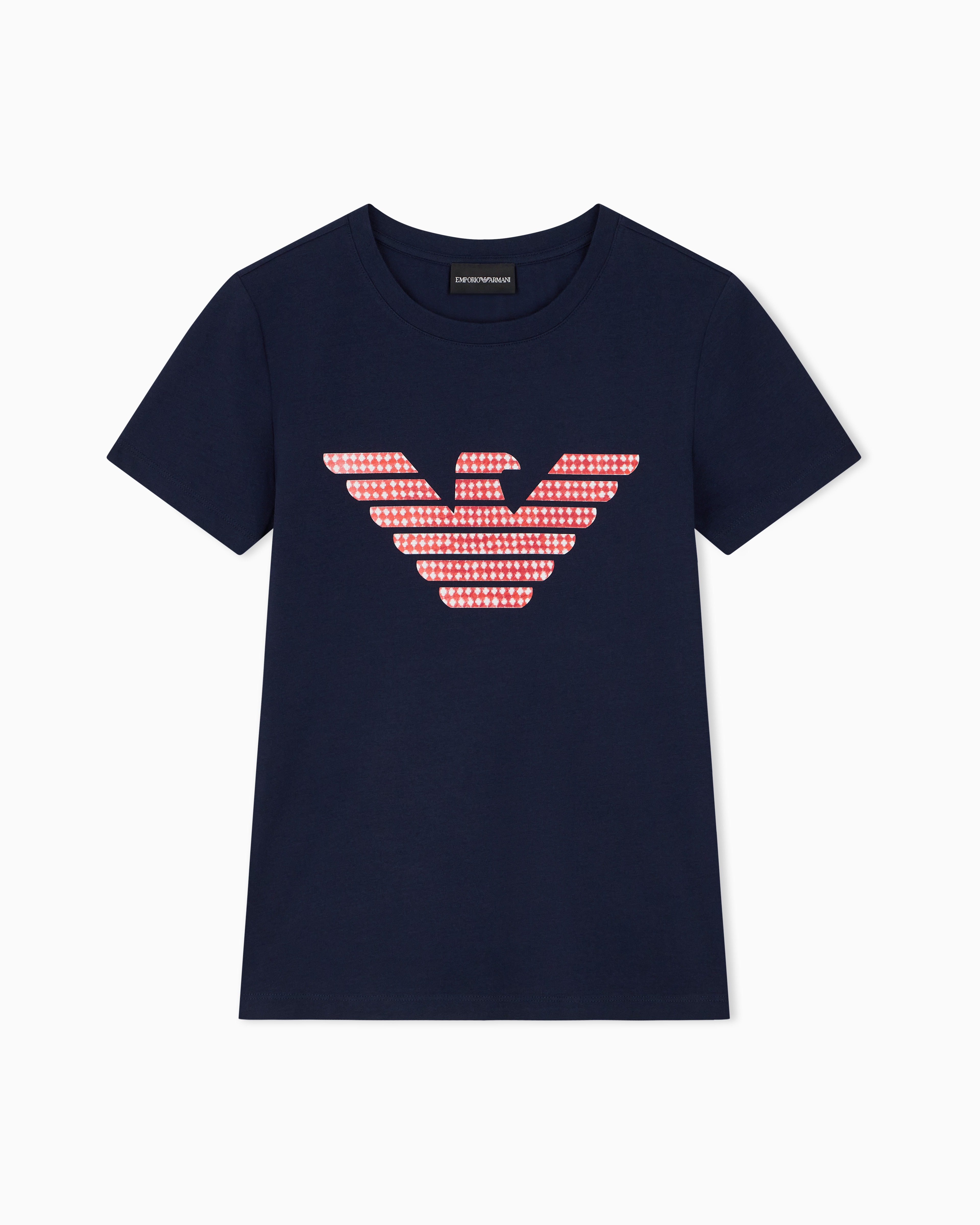 T-shirt regular fit in lightweight stretch cotton jersey | Emporio