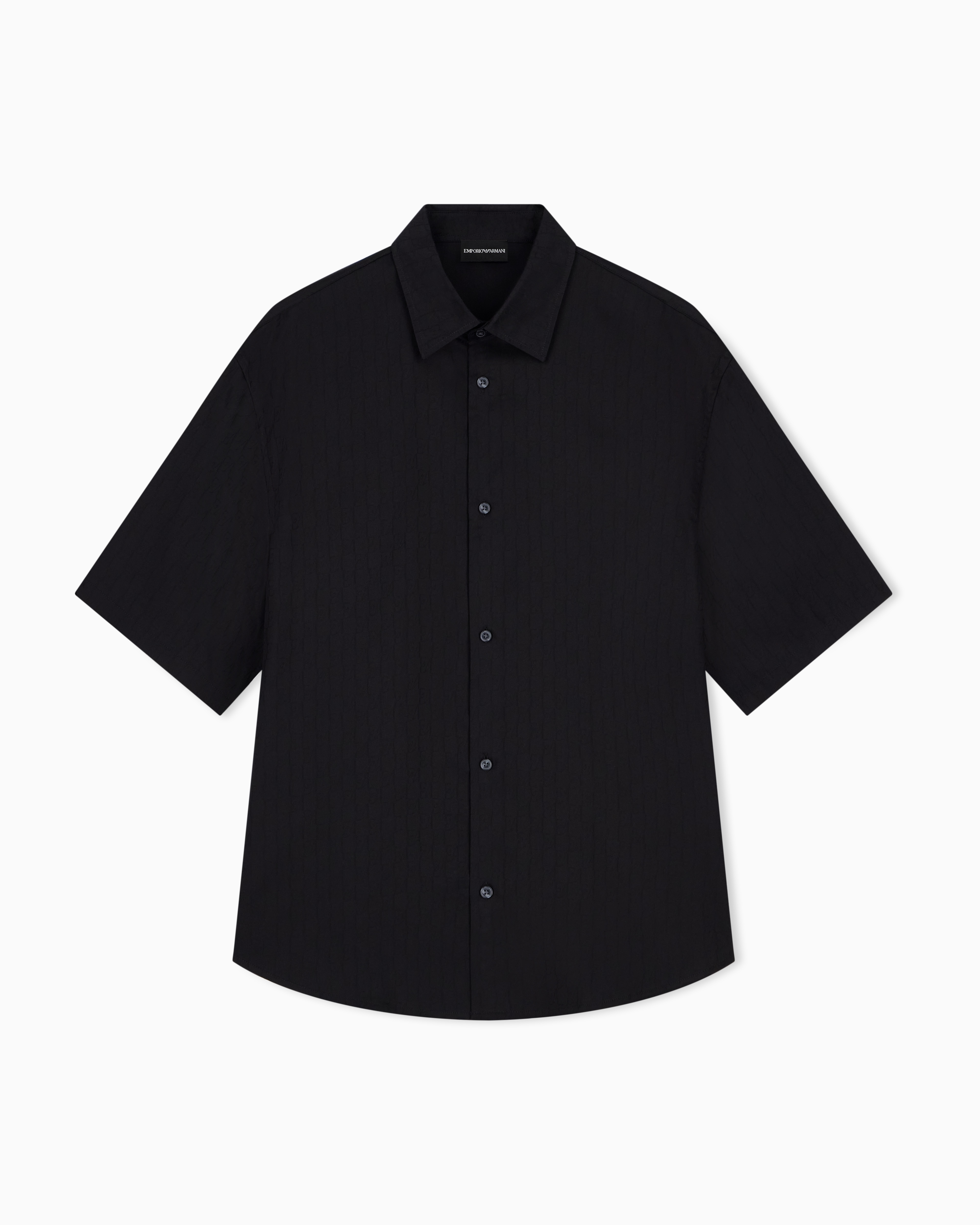 レギュラーフィット シャツ テンセルジャカード | Emporio Armani JP