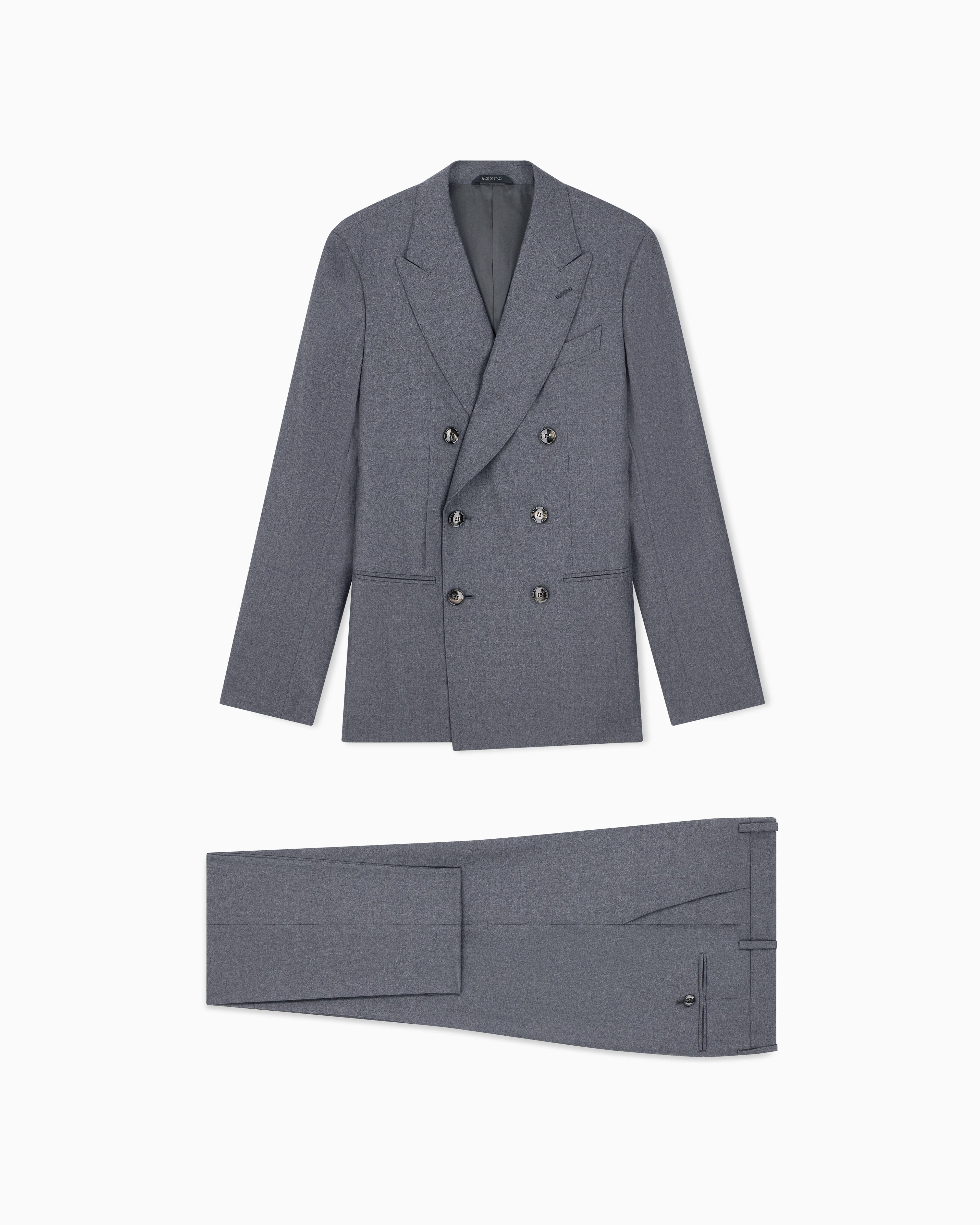 ピンストライプ ウール ダブルブレストスーツ Napoli | Giorgio Armani JP
