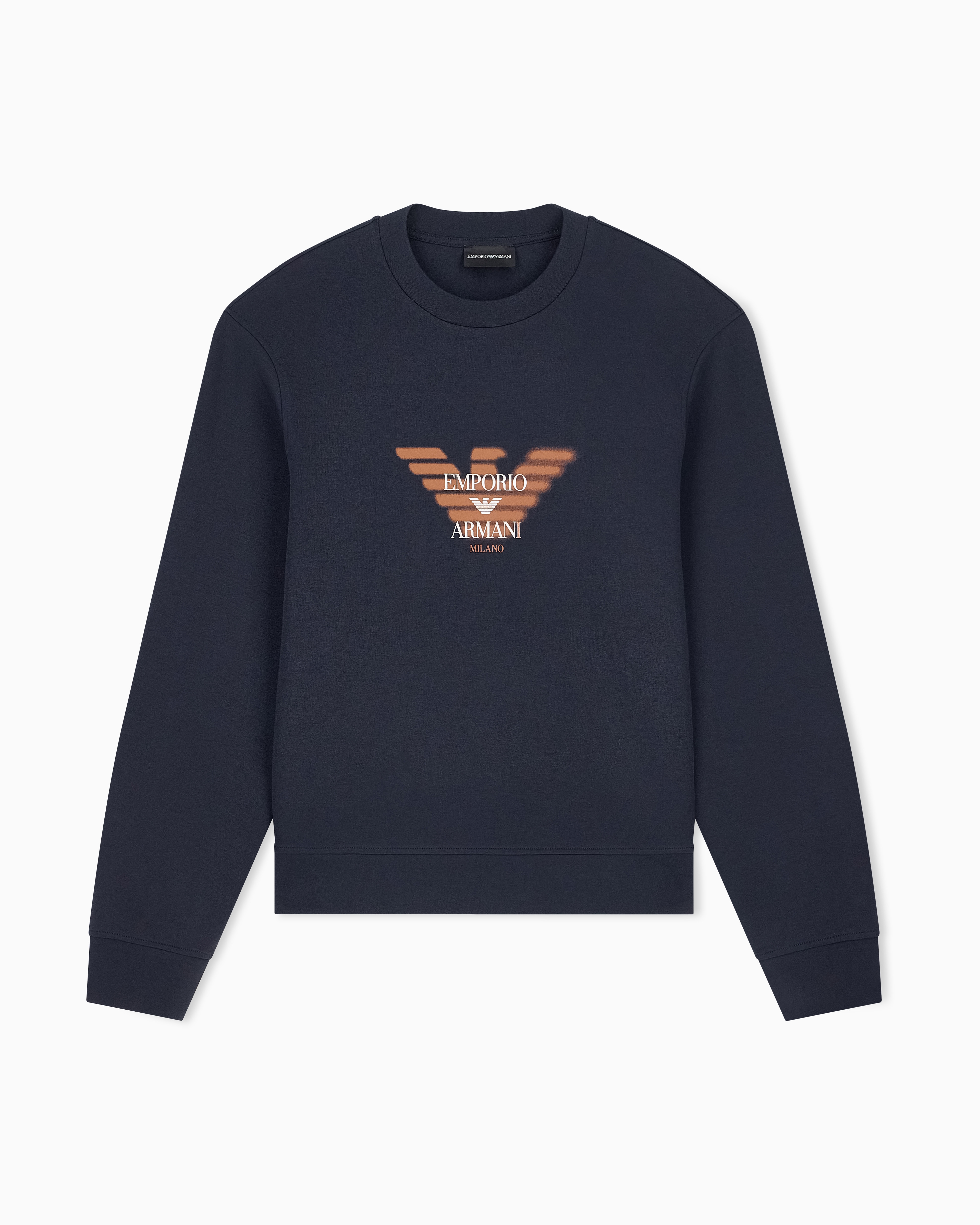 Double jersey sweatshirt with logo | Emporio Armani US