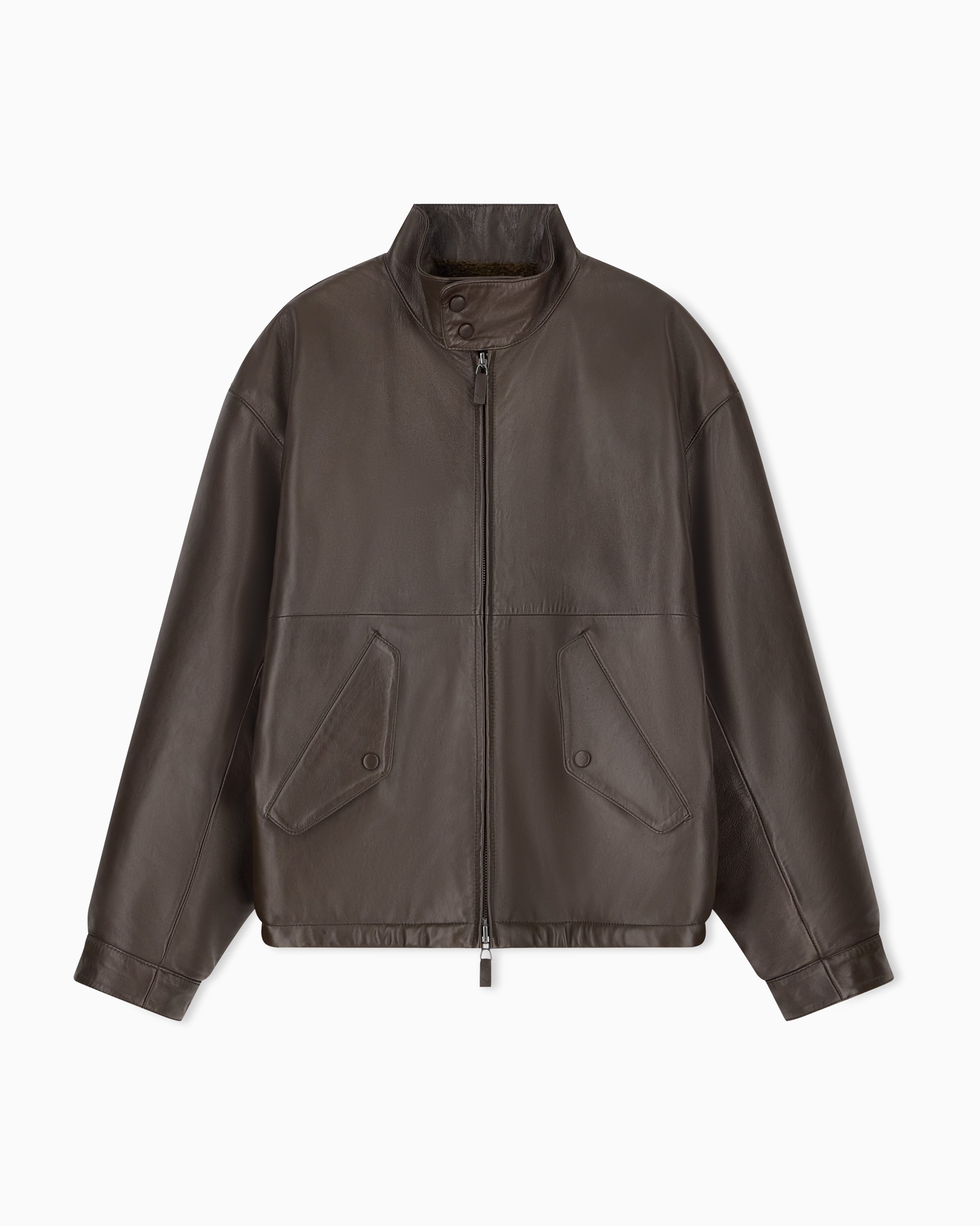 Men's leather clothing: jackets and outerwear | Emporio Armani US
