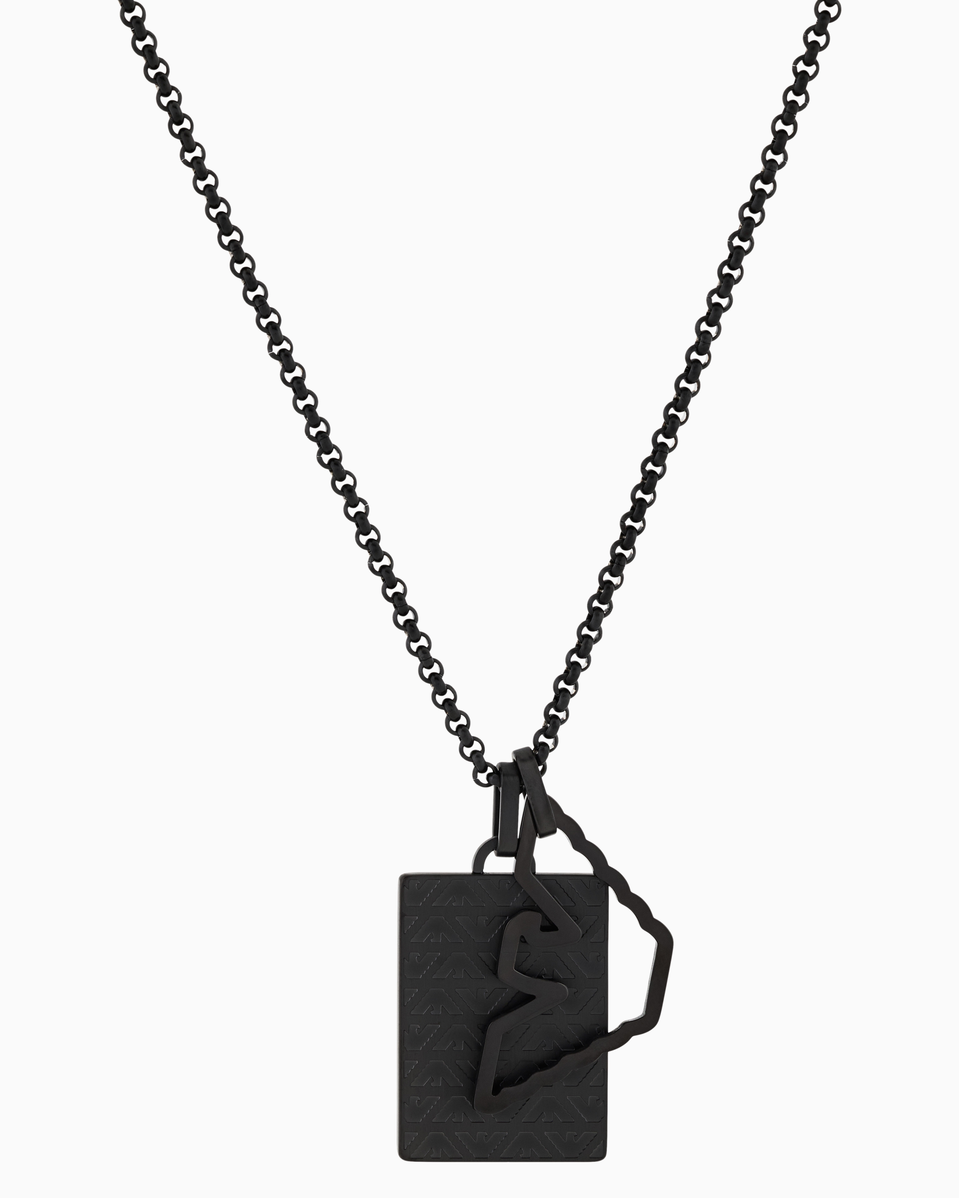ネックレス ブラックトーン ステンレススチール | Emporio Armani JP