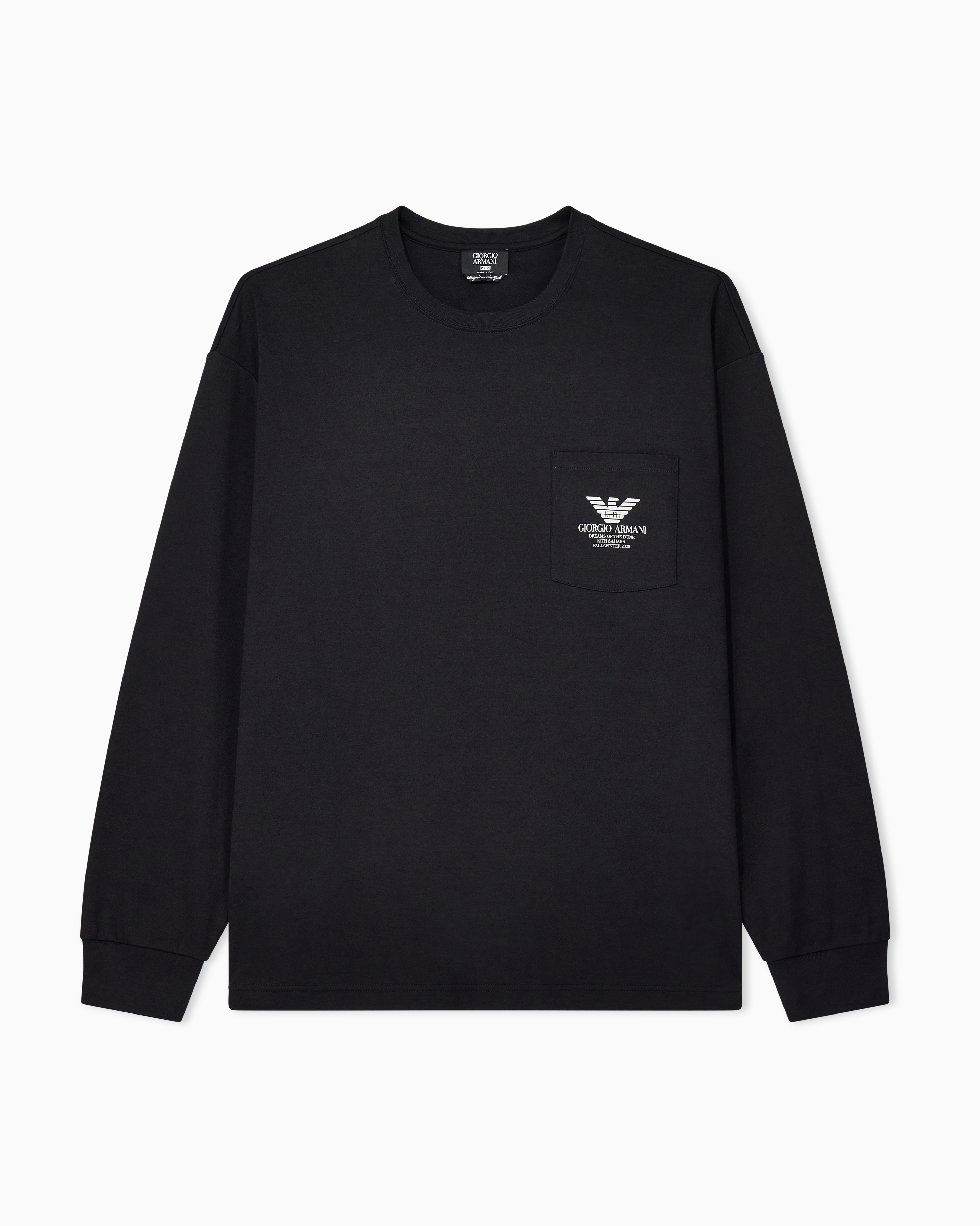 Interlock jersey crew-neck sweatshirt Giorgio Armani x Kith