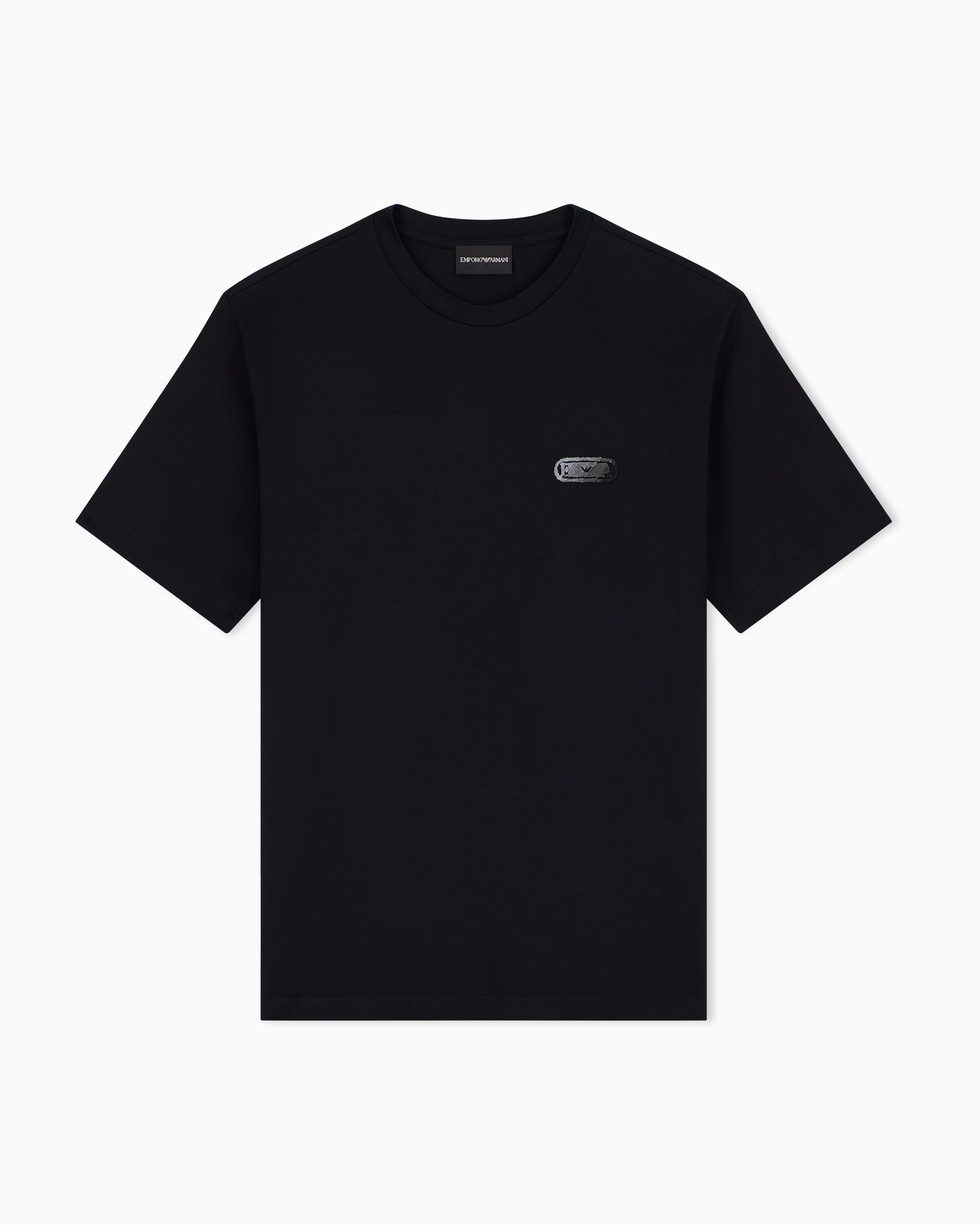 Emporio Armani グラデーション Tシャツ Jersey T-shirt with raised soft-touch logo | Emporio Armani CA