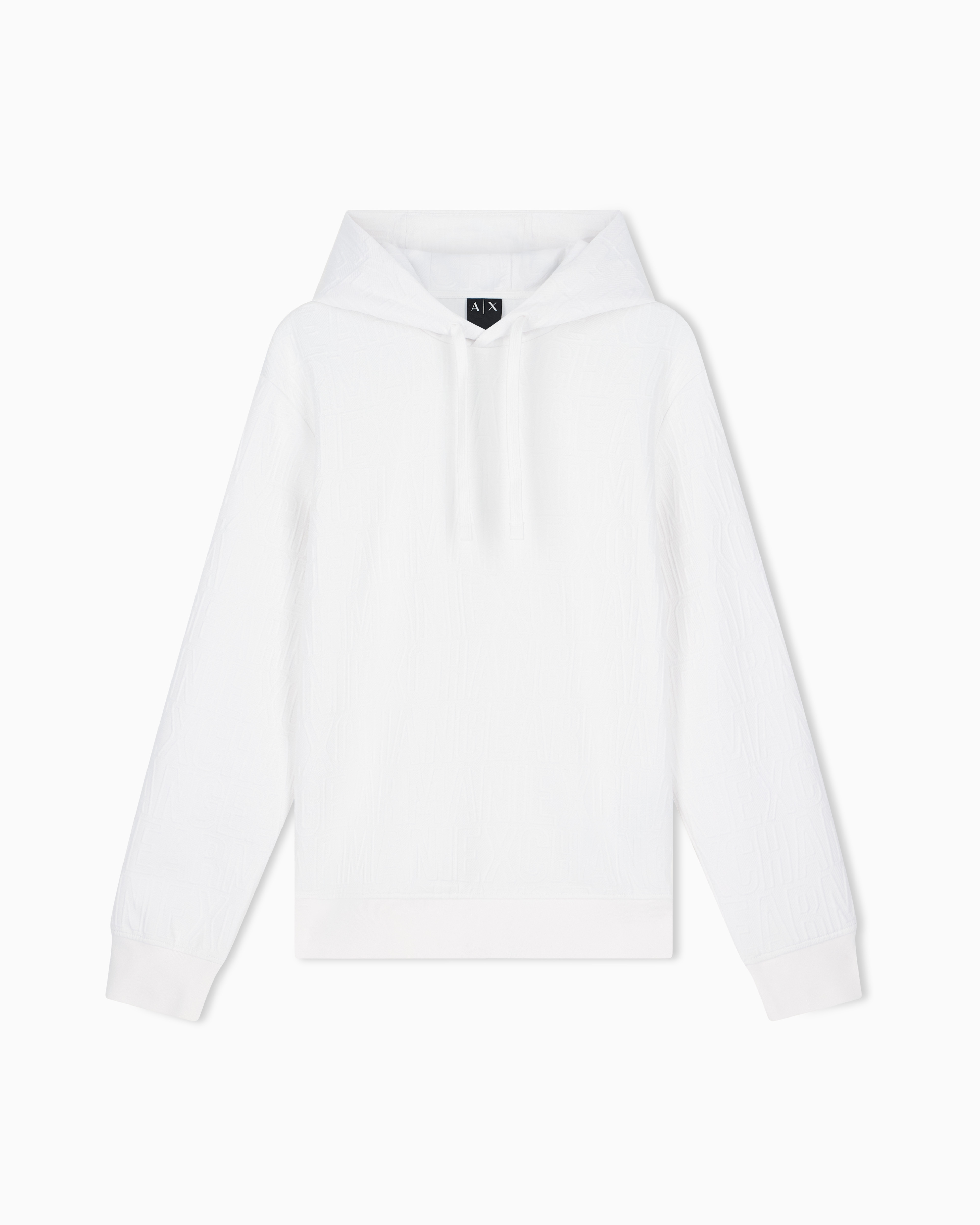 sweatshirt in stretch jacquard jersey | Armani Exchange US