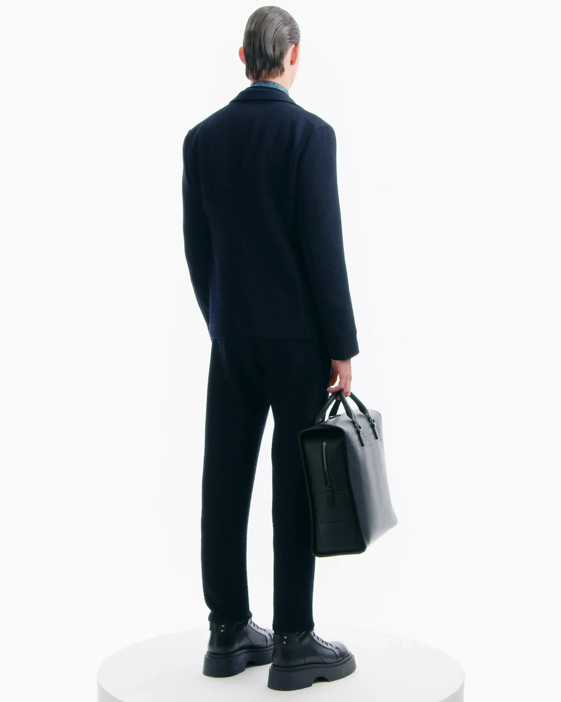 新品タグ付き！ ドレスキャンプ ウール素材グレーレオパードテーラード  