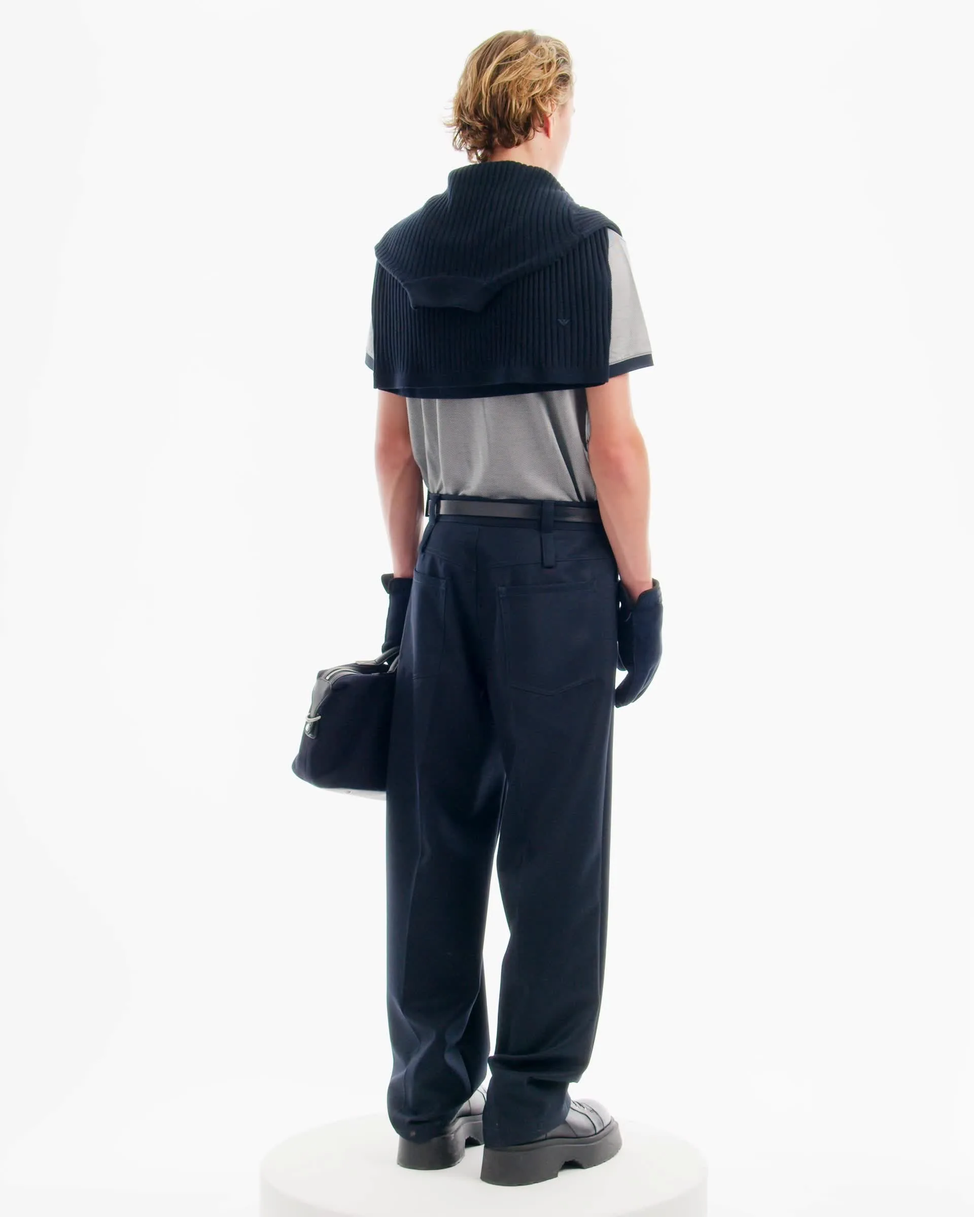 EMPORIO ARMANI ジレ ネイビー undefined