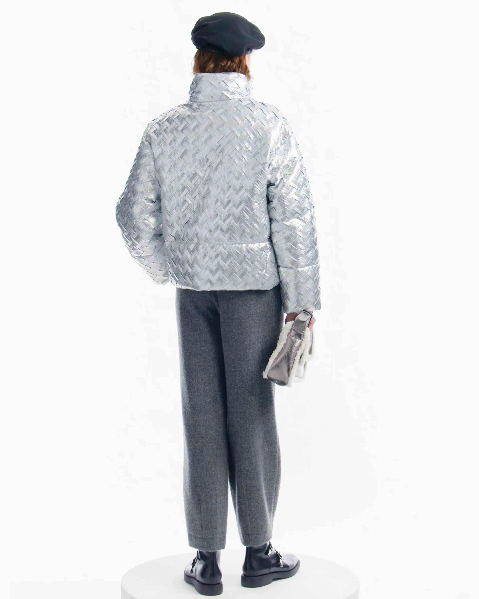 EMPORIO ARMANI 毛皮コート グレー系 EMPORIO ARMANI 毛皮コート グレー系