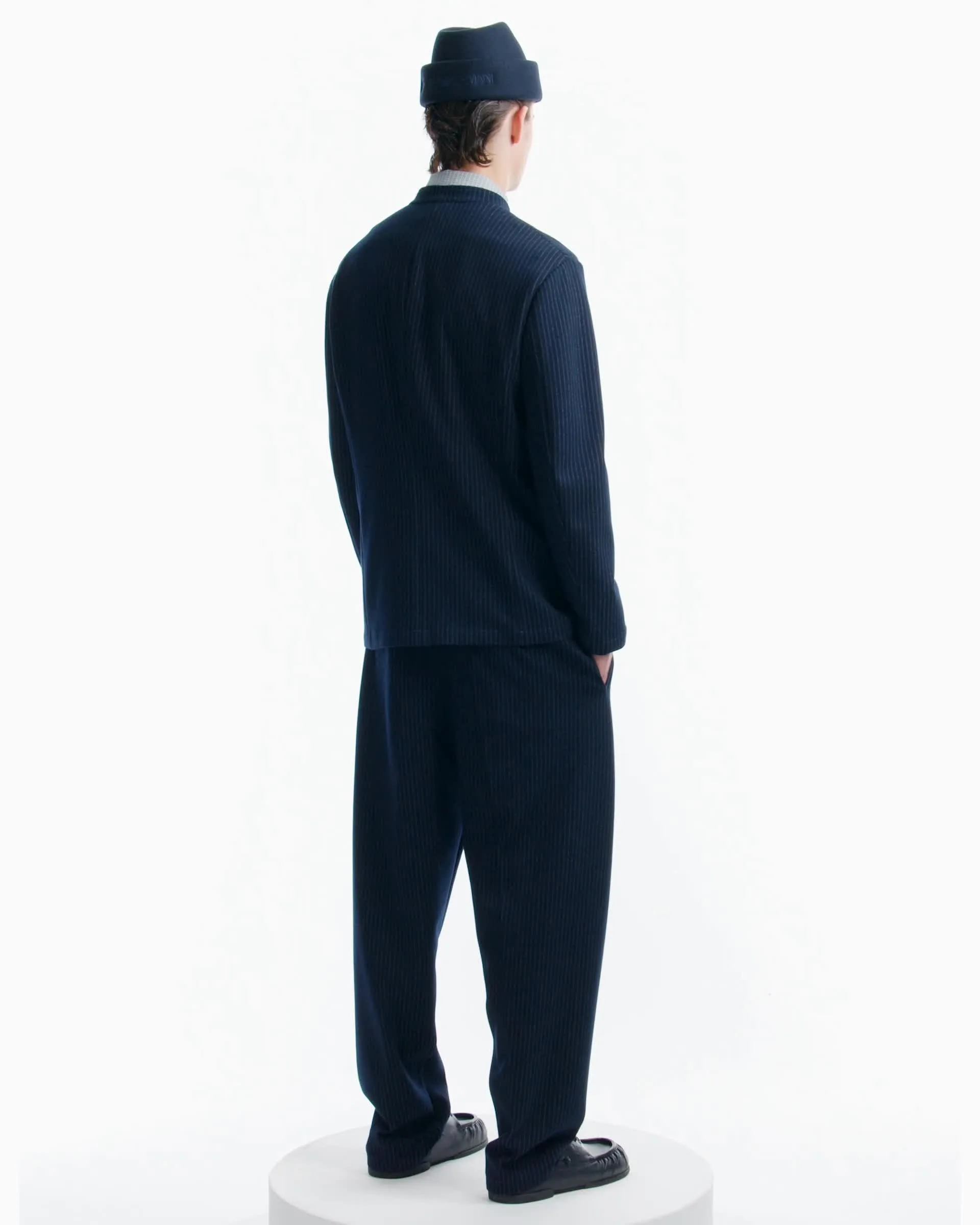 Emporio armani 13aw pleats jacket アーカイブ Emporio Armani double fabric jacket with drawstring for