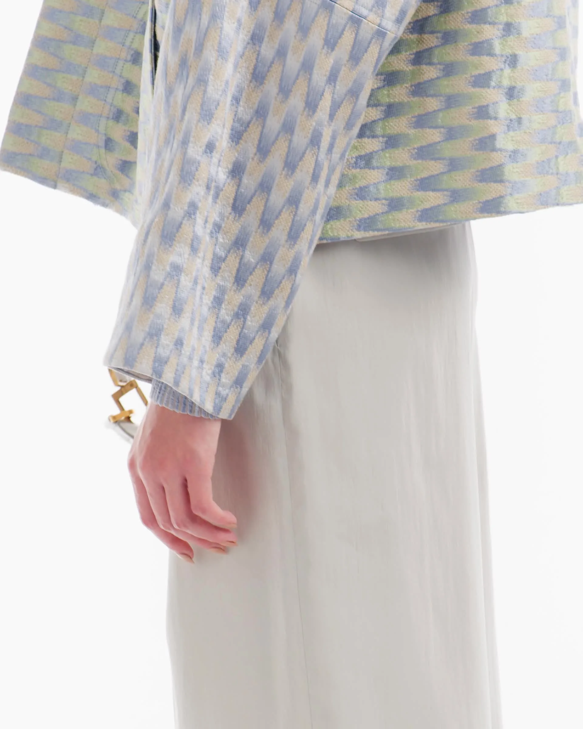 コート GIORGIO ARMANI Jacquard hemp, linen silk caban Caban in canapa, lino e seta jacquard | Giorgio Armani