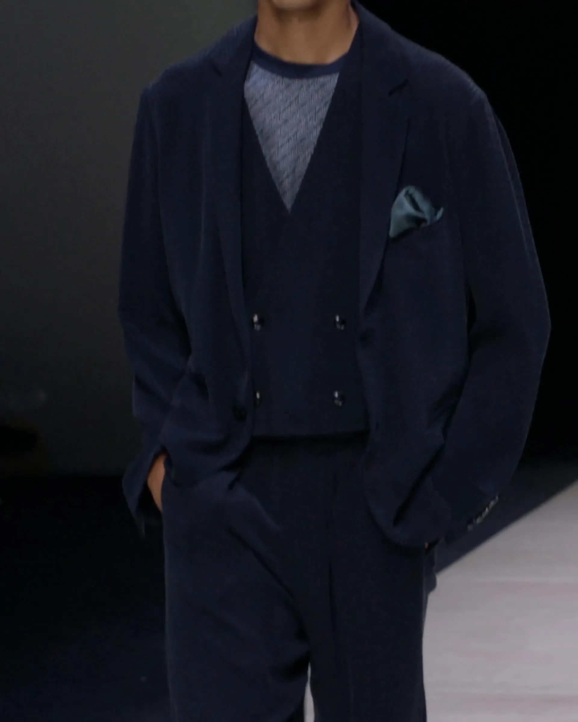 Tシャツ シルク シェブロンプリント | Giorgio Armani