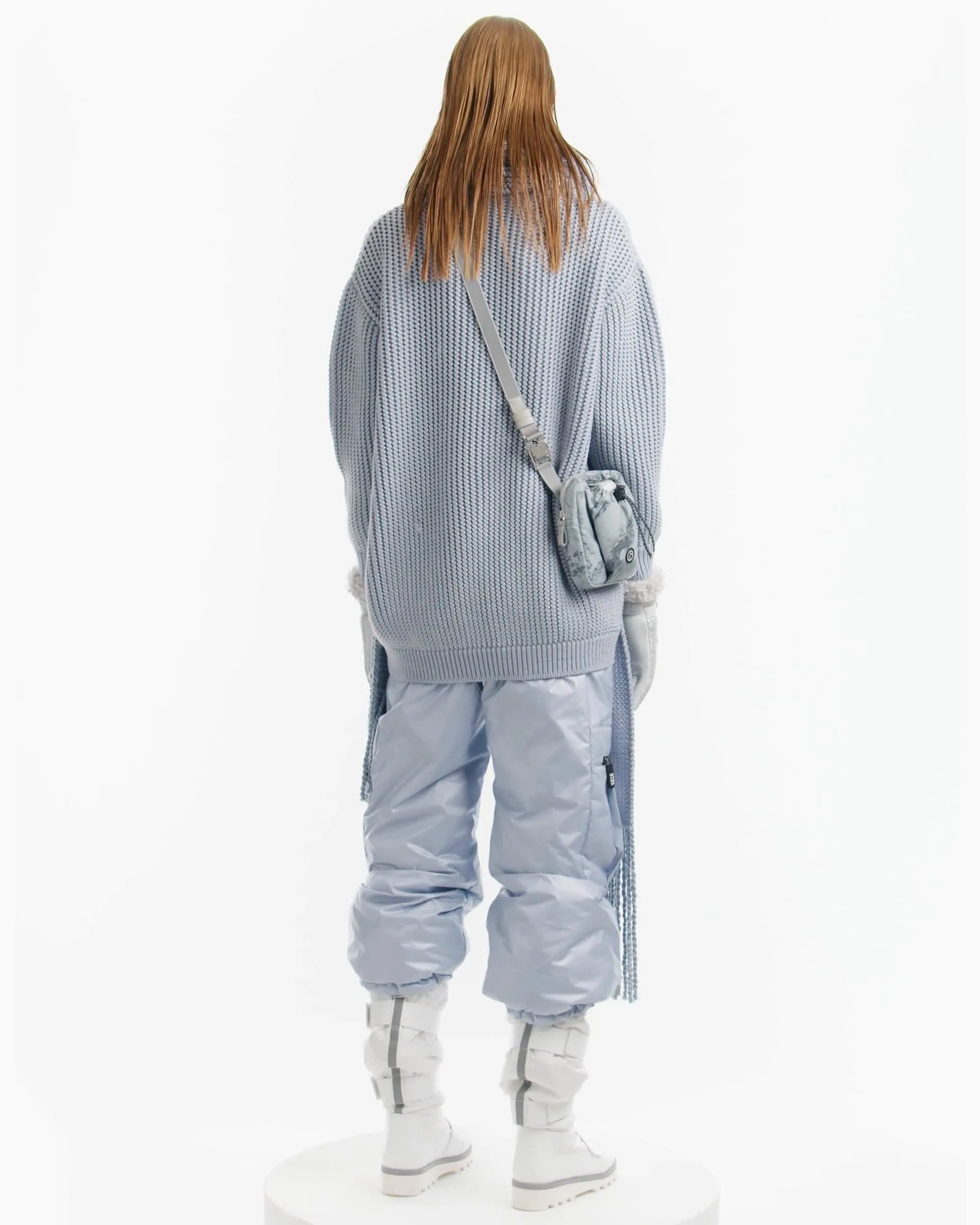 giorgio armani neve ニット Giorgio Armani Neve oversized mock-neck jumper in a blend of