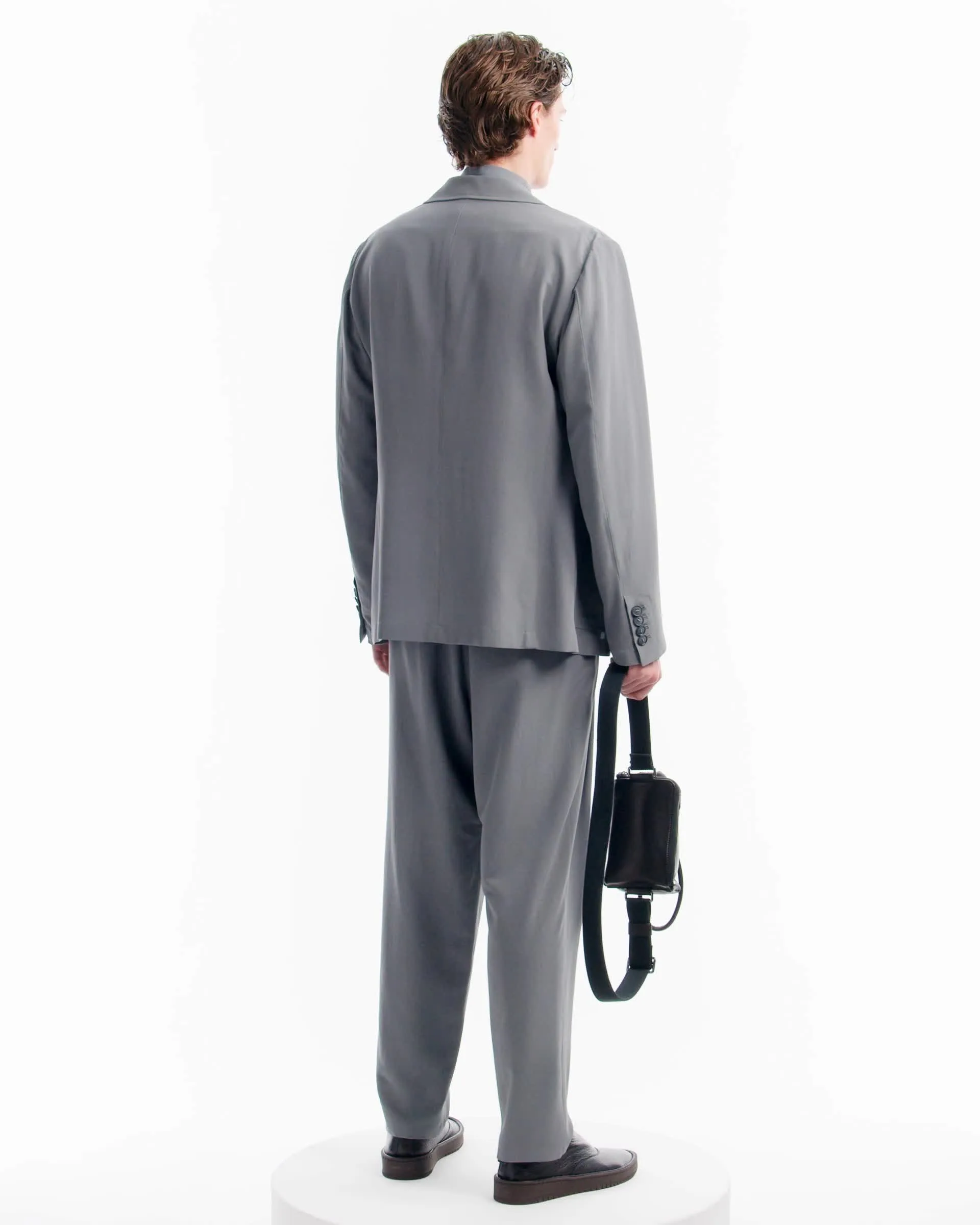 GIORGIO ARMANI シングルテーラードジャケット グレー/TW105