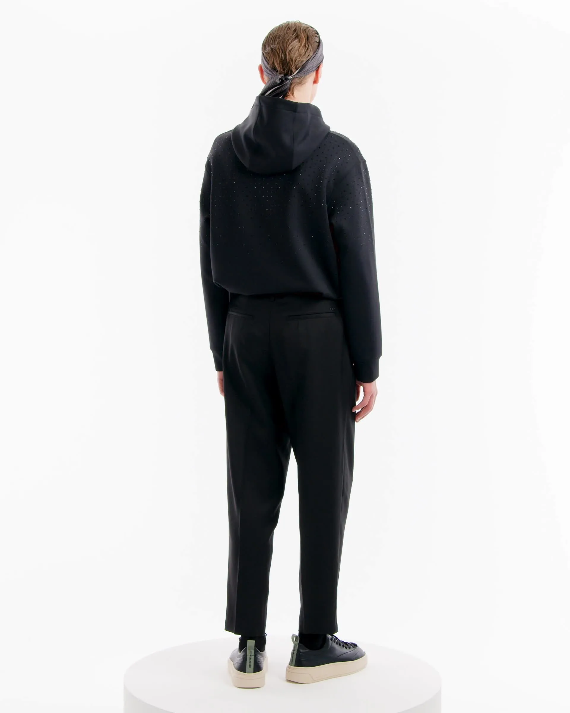 【美品】ARMANIフード付きスウェットジャケット6A 美品】ARMANIフード付きスウェットジャケット6A
