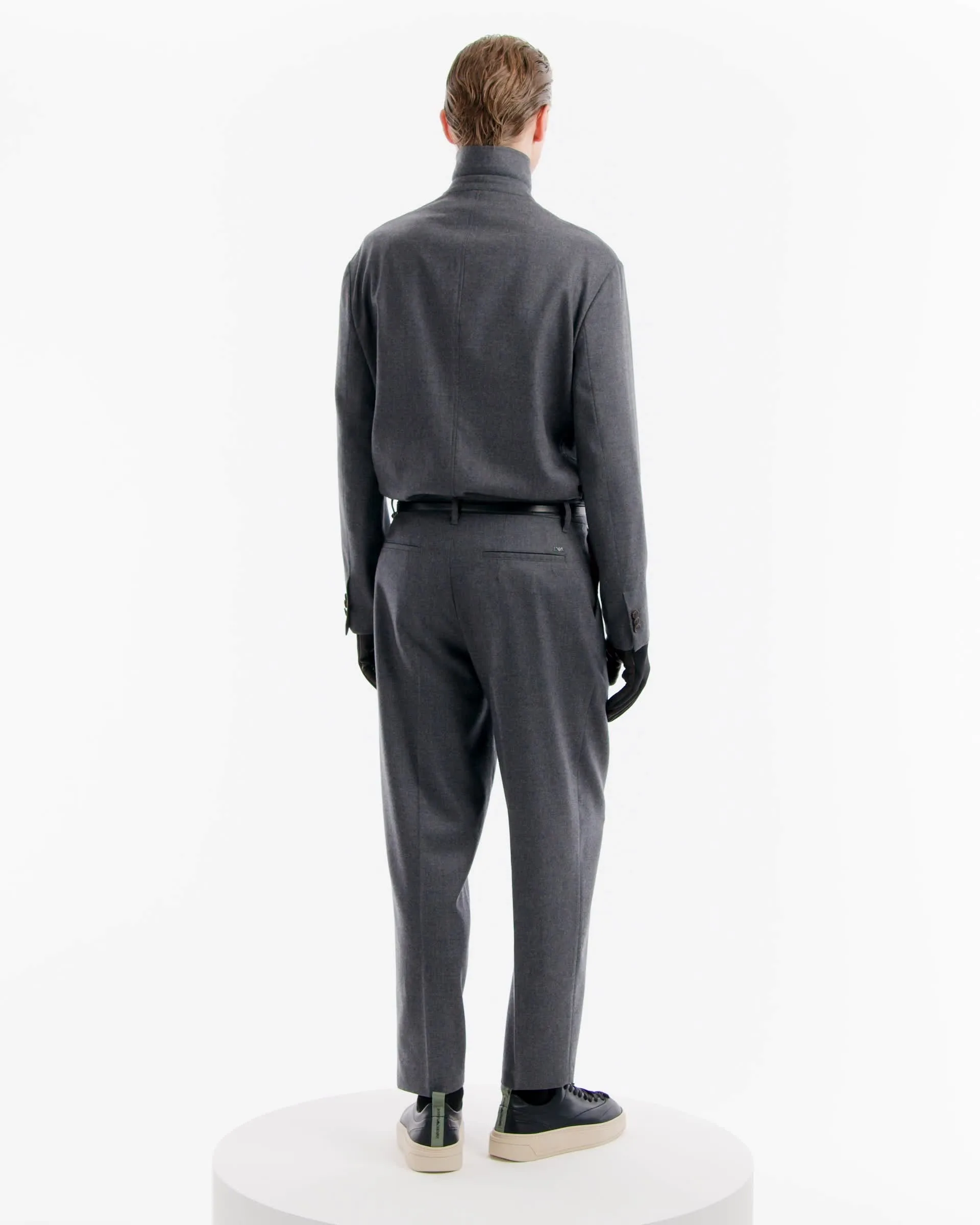 VIPSALE【GIORGIO ARMANI】パンツ ストレッチバージンウール マンハッタンライン シングルブレストスーツ バージンウール