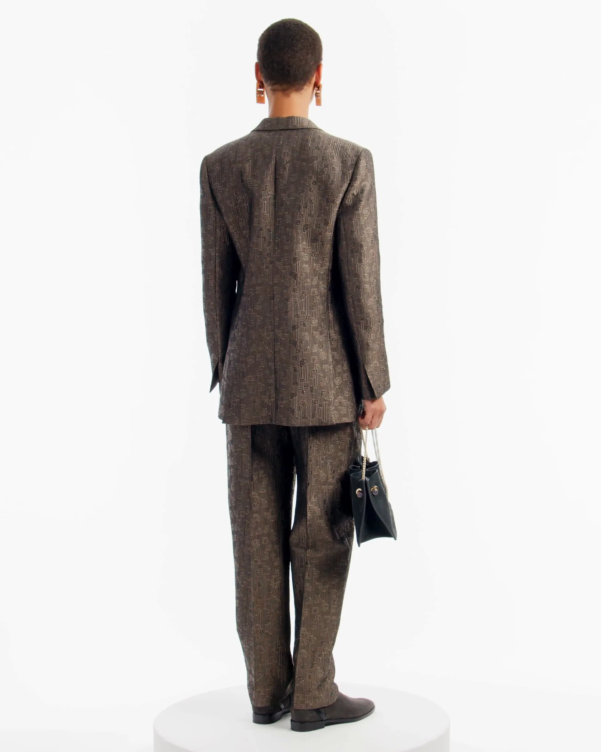 コート Giorgio Armani Jacquard Hemp Linen And Silk Caban Jacquard hemp, linen and silk caban GIORGIO ARMANI - Nugnes1920
