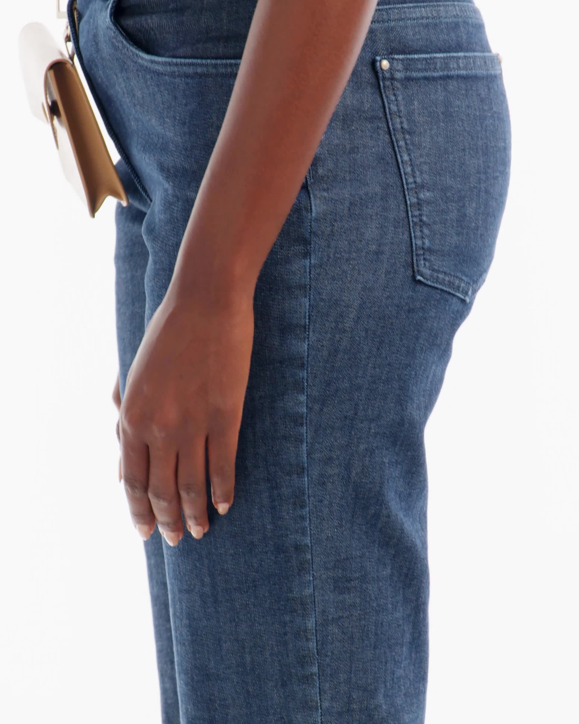 Denim Collection 5ポケットフレアパンツ ストレッチデニム