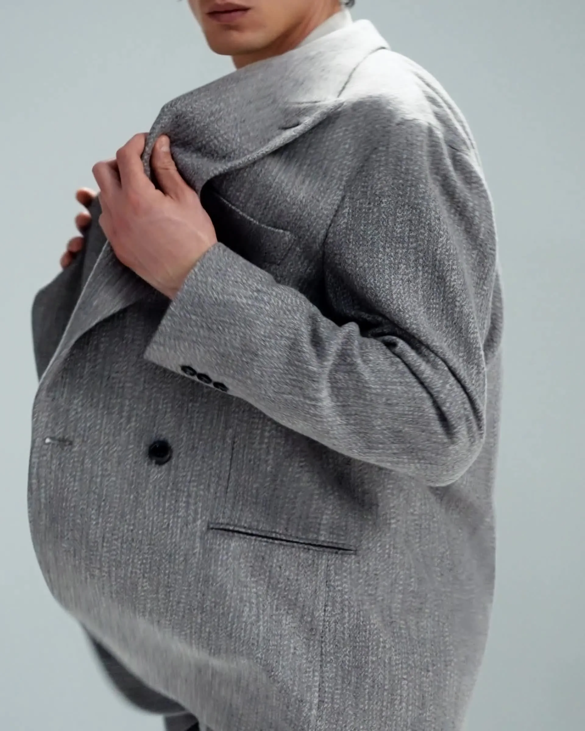 Heritage Line double-breasted jacket in a wool and viscose